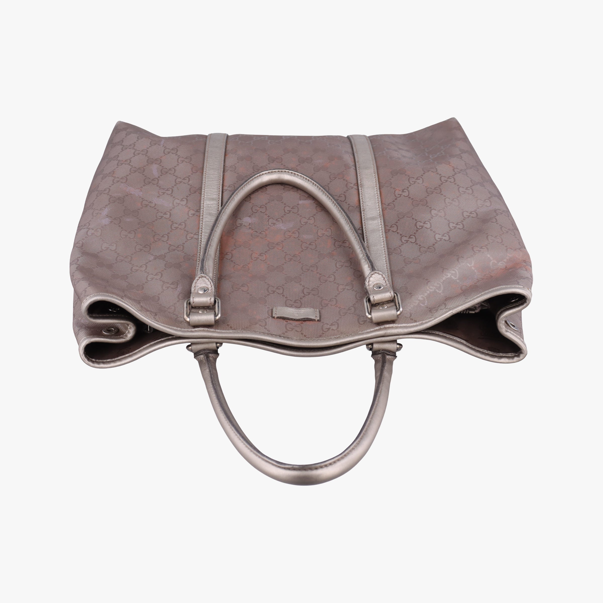 Pre-owned Gucci GG Supreme Joy Vertical Grey PVC coated canvas 223668 shoulderbag | stylenewstar