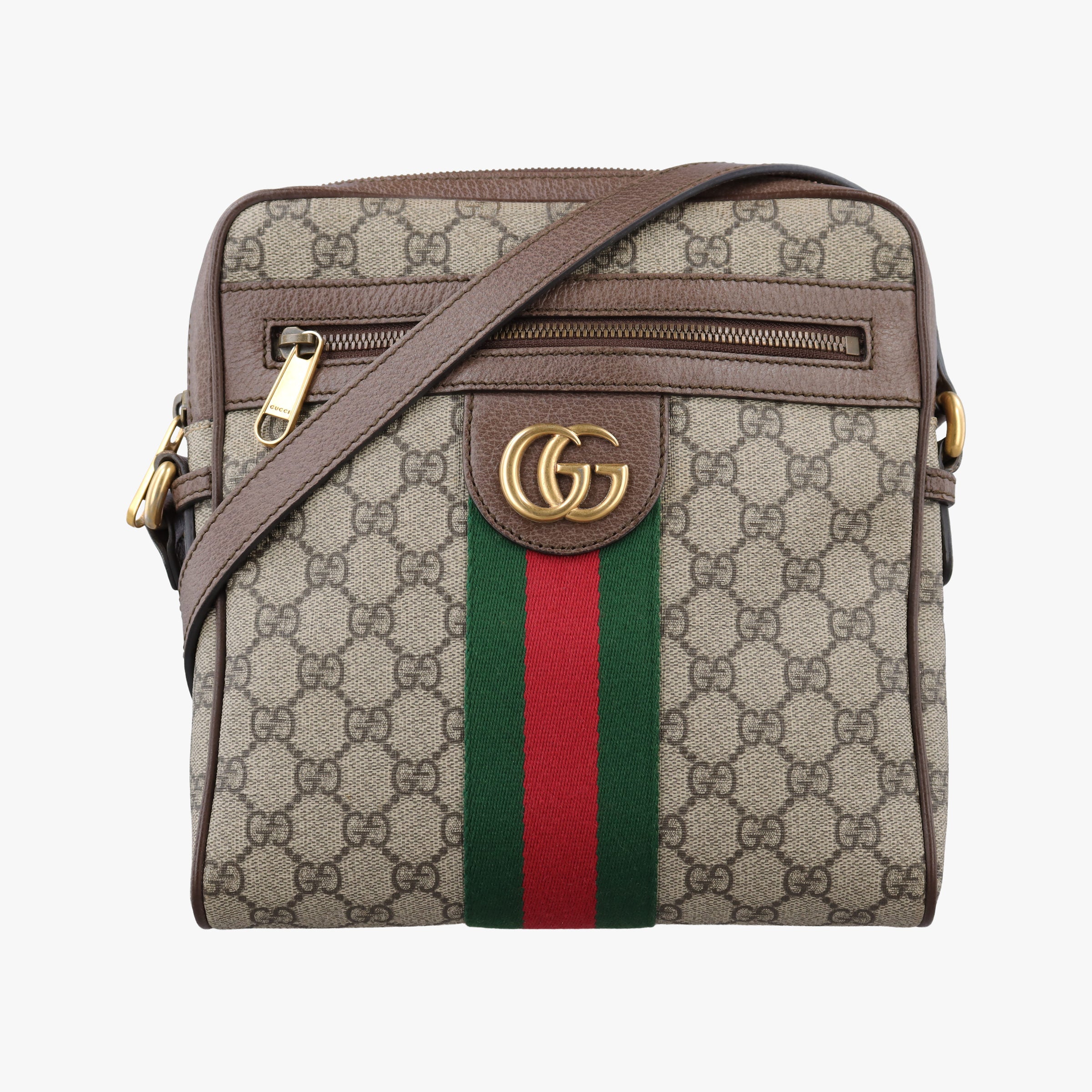 Vintage Gucci Ophidia brown×Beige PVC coated canvas×Leather 547926 shoulderbag | stylenewstar