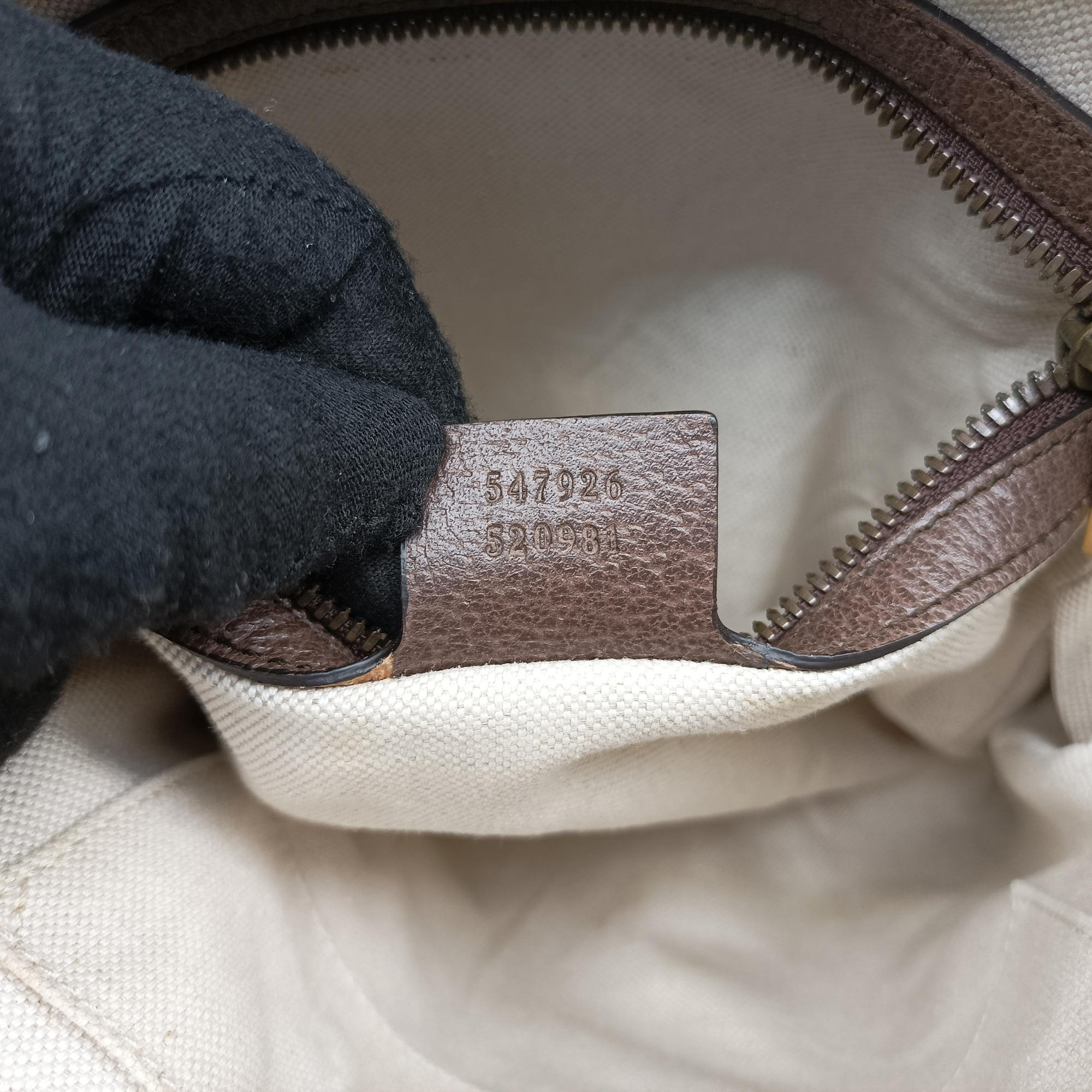 Vintage Gucci Ophidia brown×Beige PVC coated canvas×Leather 547926 shoulderbag | stylenewstar