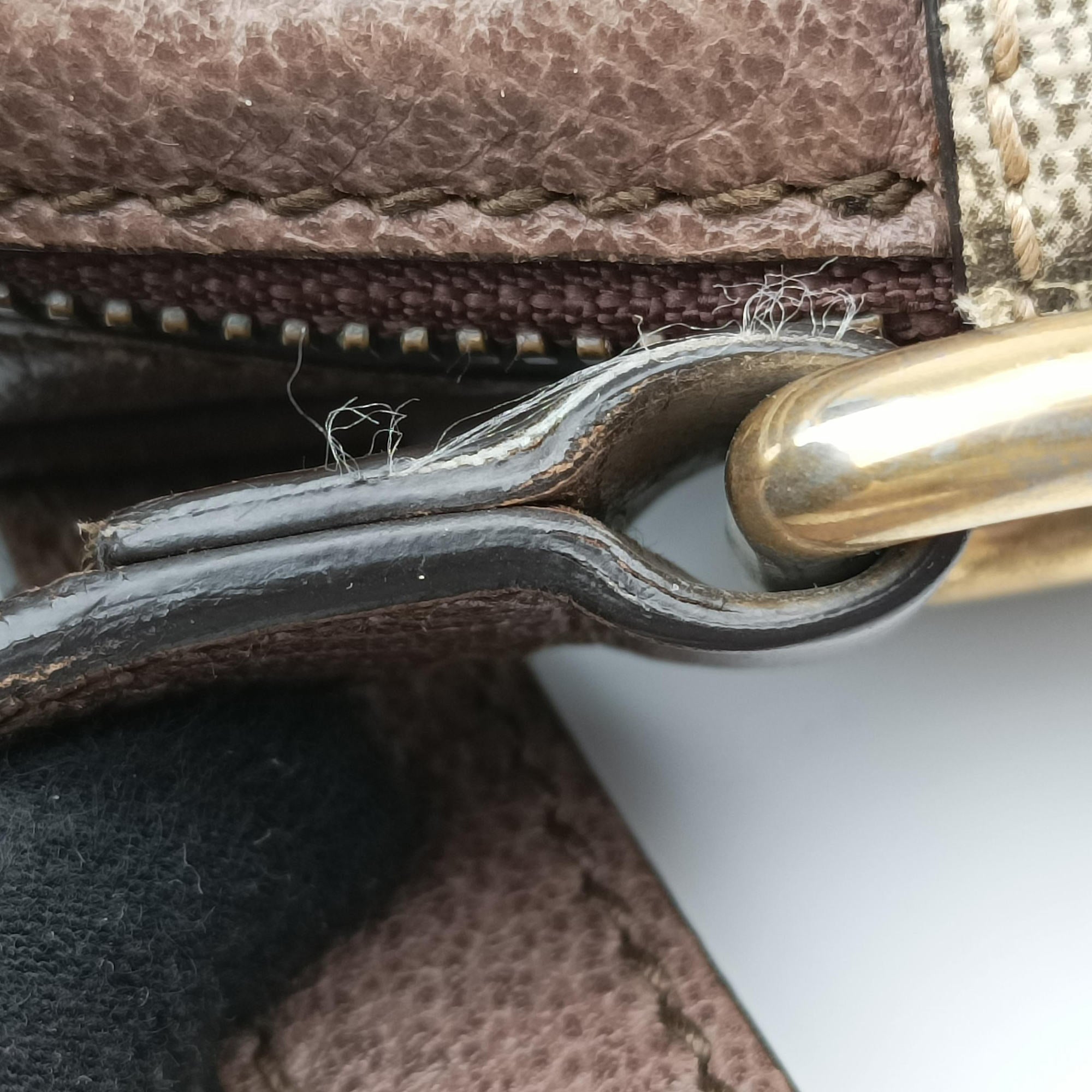 Vintage Gucci Ophidia brown×Beige PVC coated canvas×Leather 547926 shoulderbag | stylenewstar