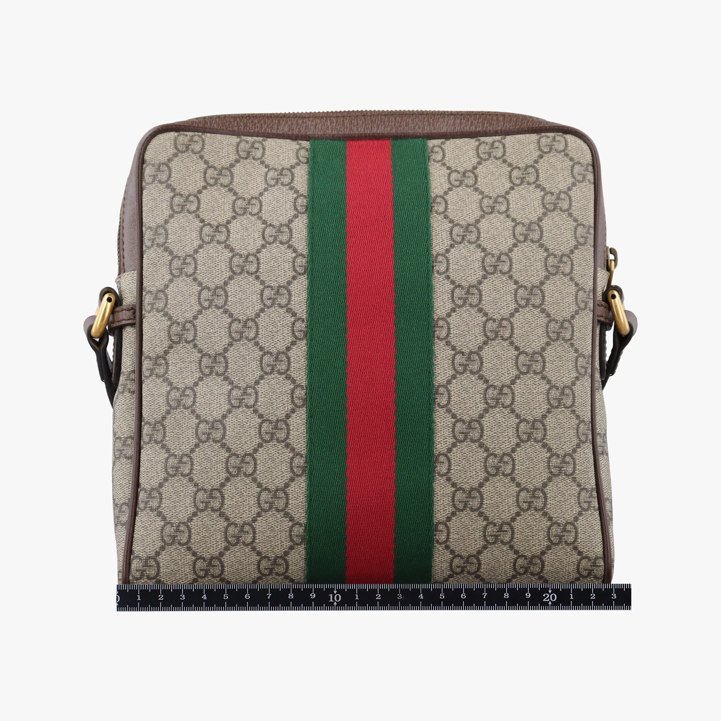 Vintage Gucci Ophidia brown×Beige PVC coated canvas×Leather 547926 shoulderbag | stylenewstar