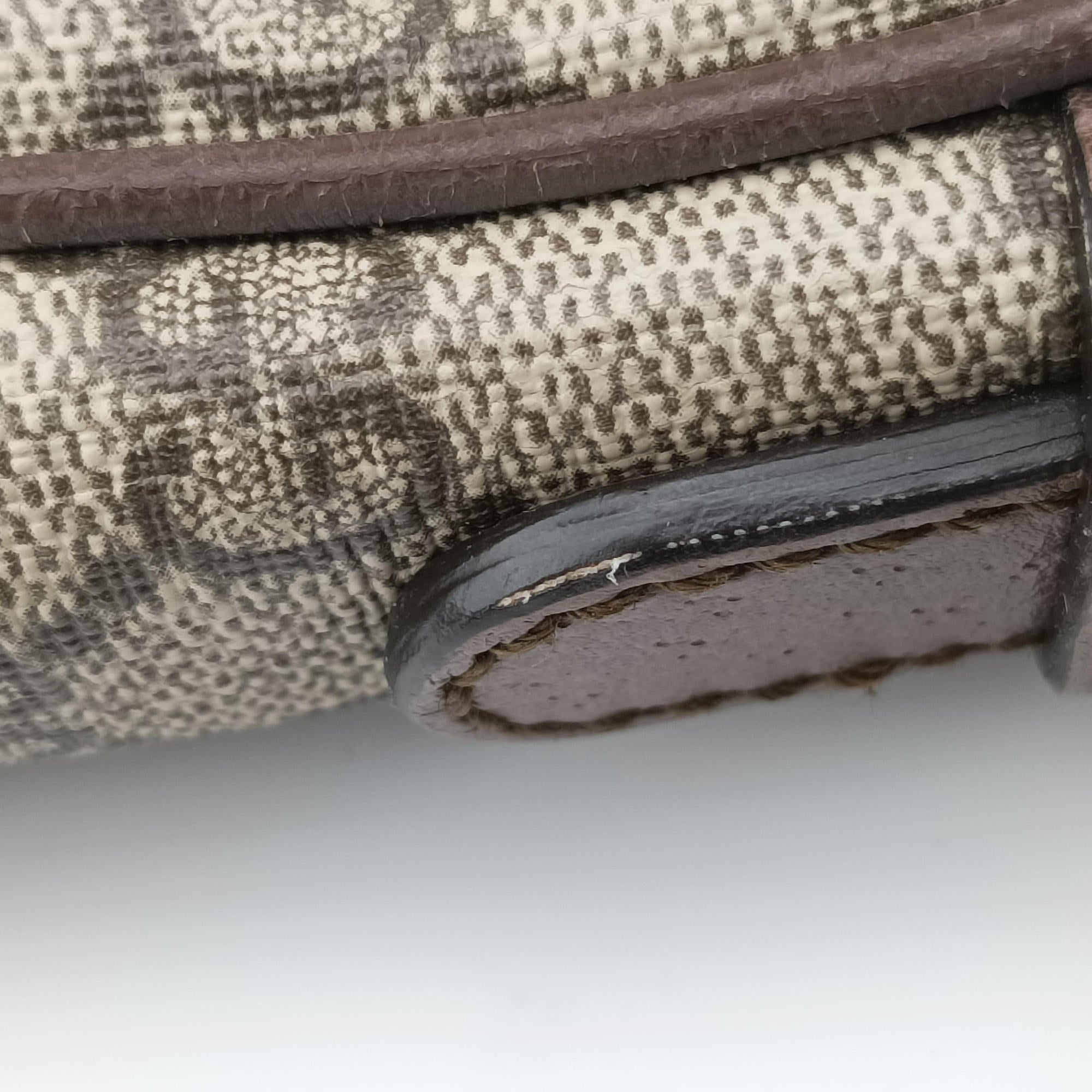 Vintage Gucci Ophidia brown×Beige PVC coated canvas×Leather 547926 shoulderbag | stylenewstar