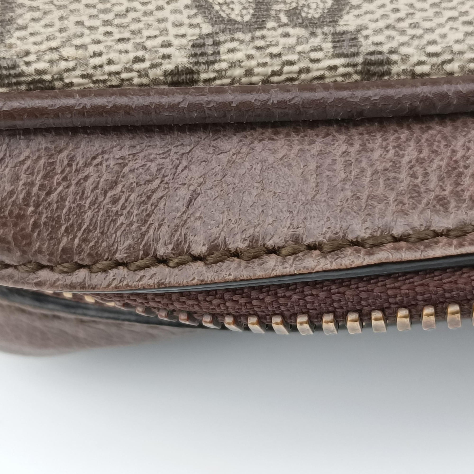 Vintage Gucci Ophidia brown×Beige PVC coated canvas×Leather 547926 shoulderbag | stylenewstar