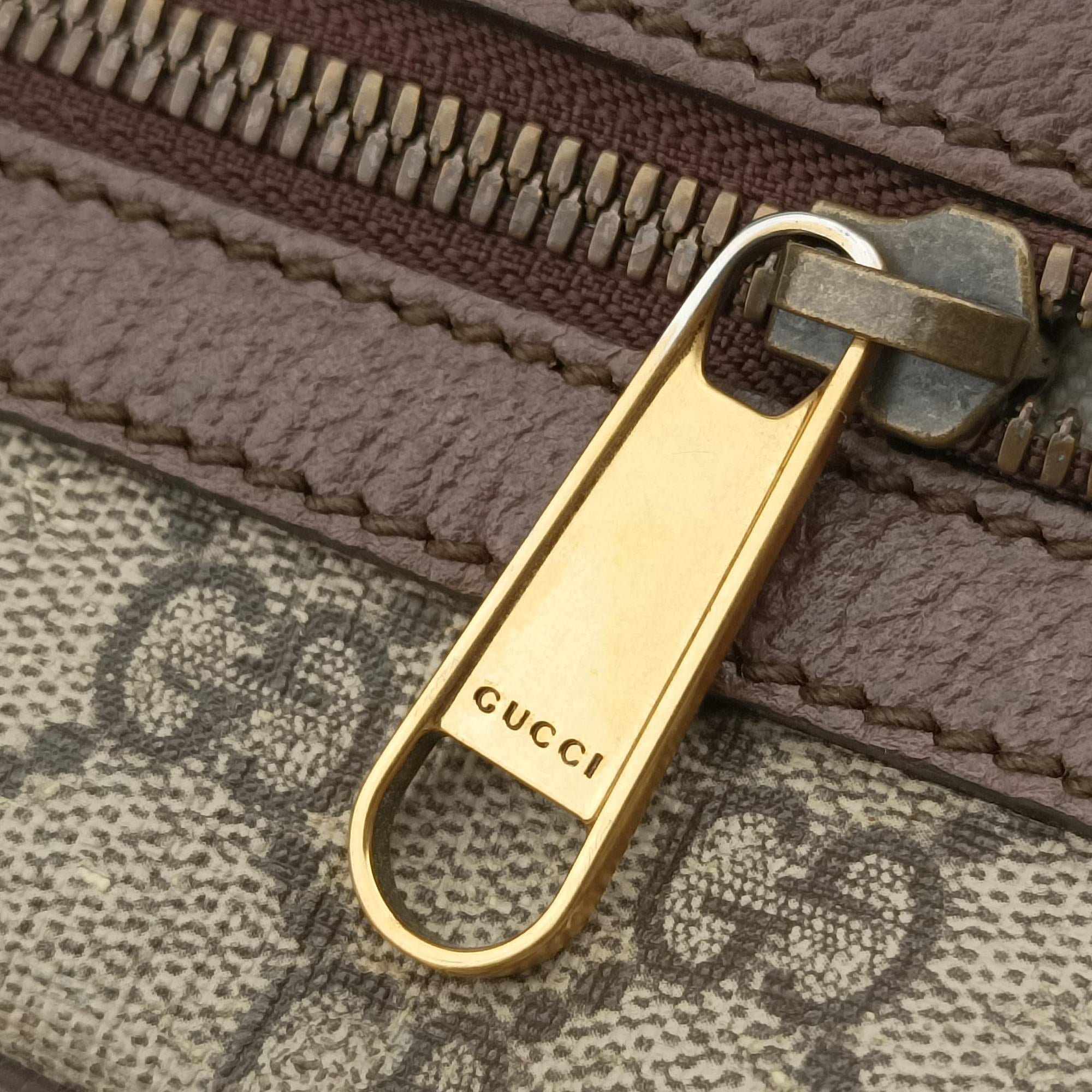 Vintage Gucci Ophidia brown×Beige PVC coated canvas×Leather 547926 shoulderbag | stylenewstar