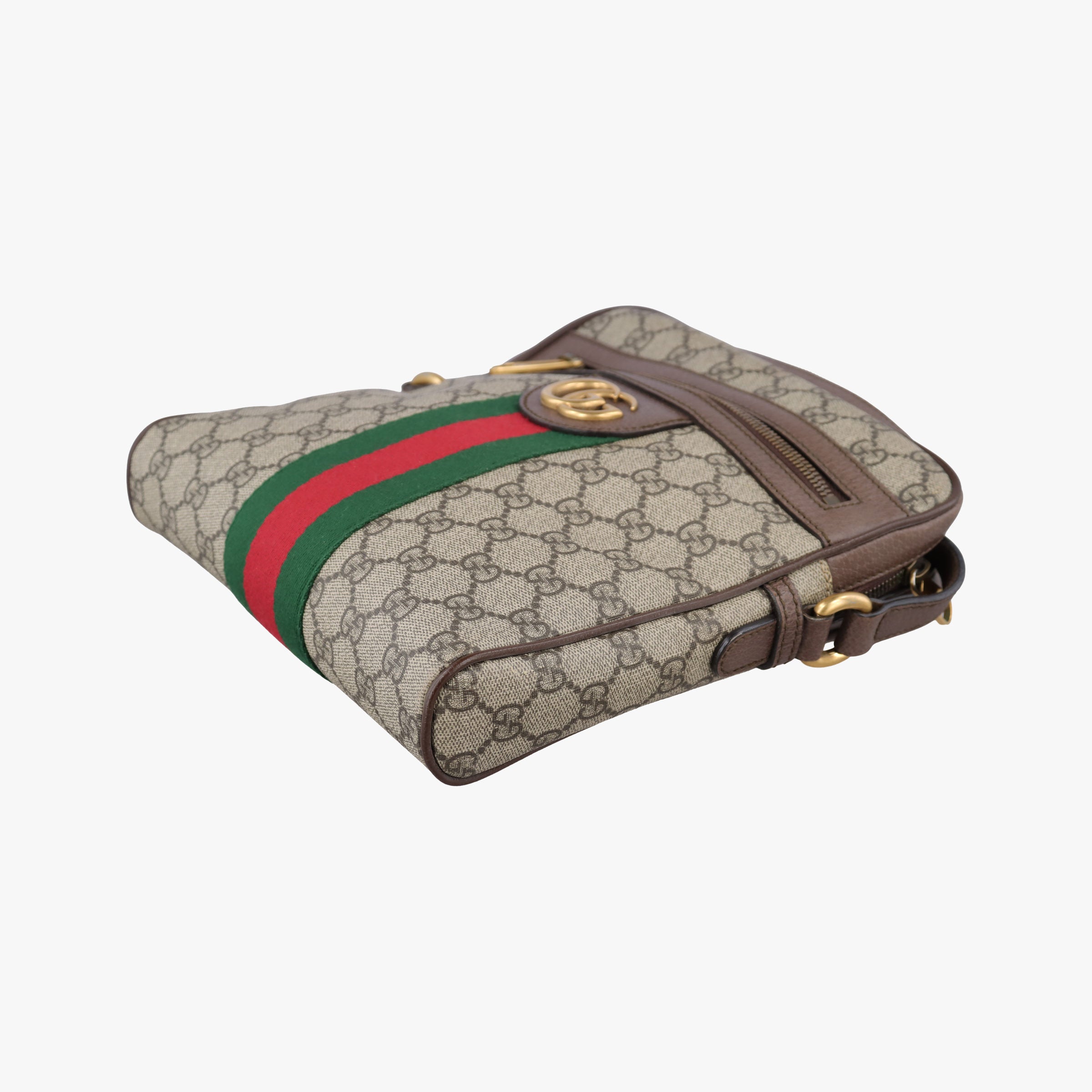 Vintage Gucci Ophidia brown×Beige PVC coated canvas×Leather 547926 shoulderbag | stylenewstar