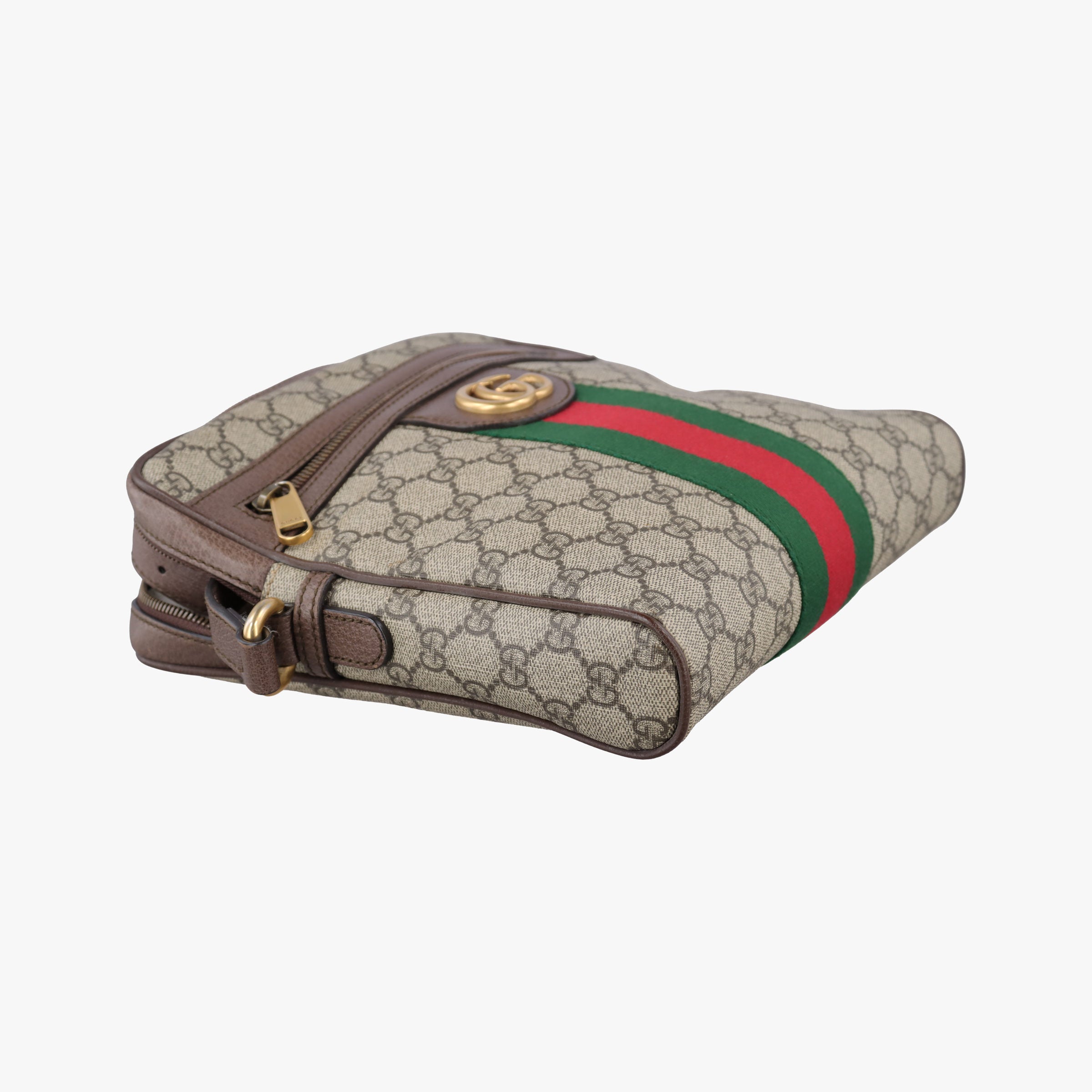 Vintage Gucci Ophidia brown×Beige PVC coated canvas×Leather 547926 shoulderbag | stylenewstar