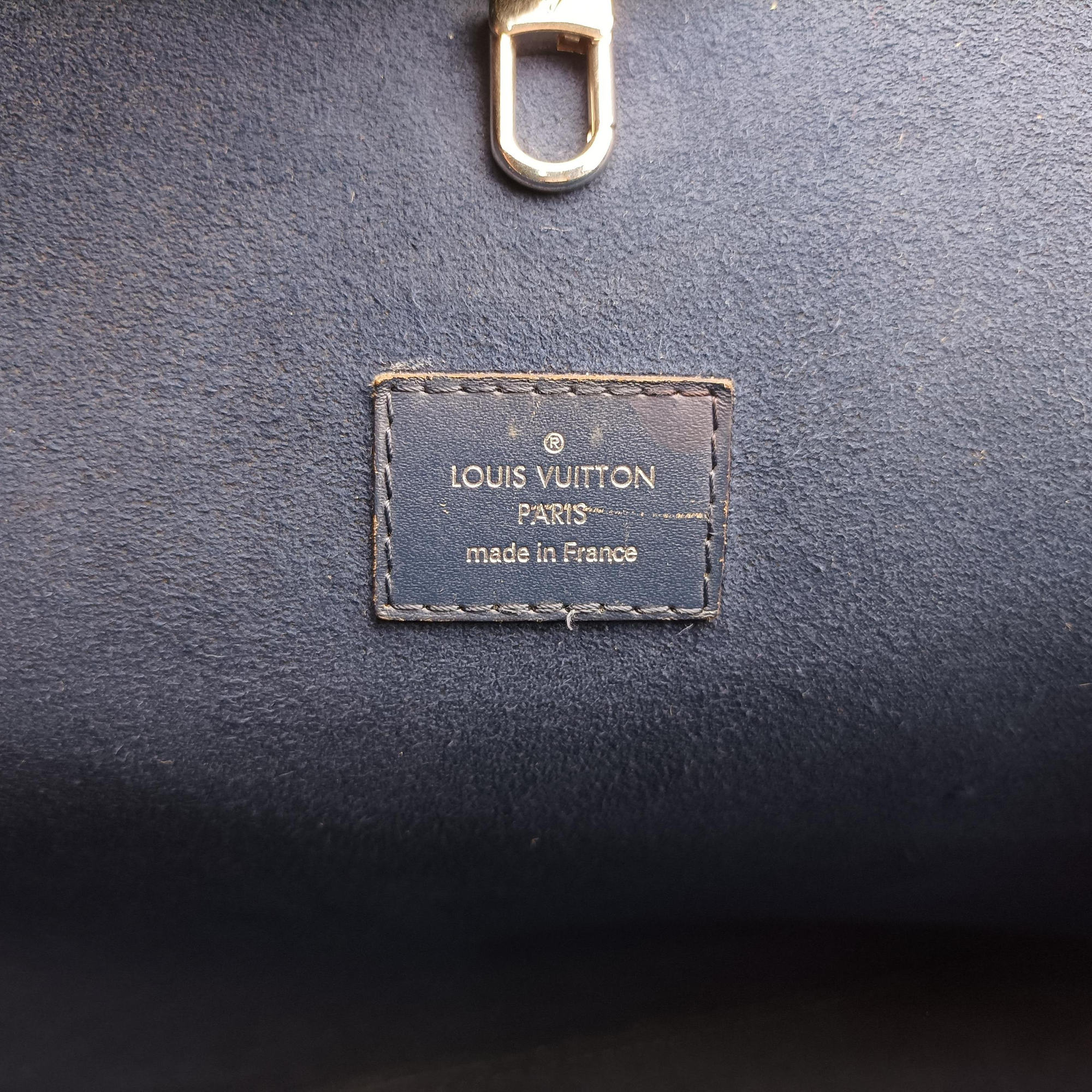 Secondhand Louis Vuitton Neverfull MM Navy Epi M40885 shoulderbag | stylenewstar