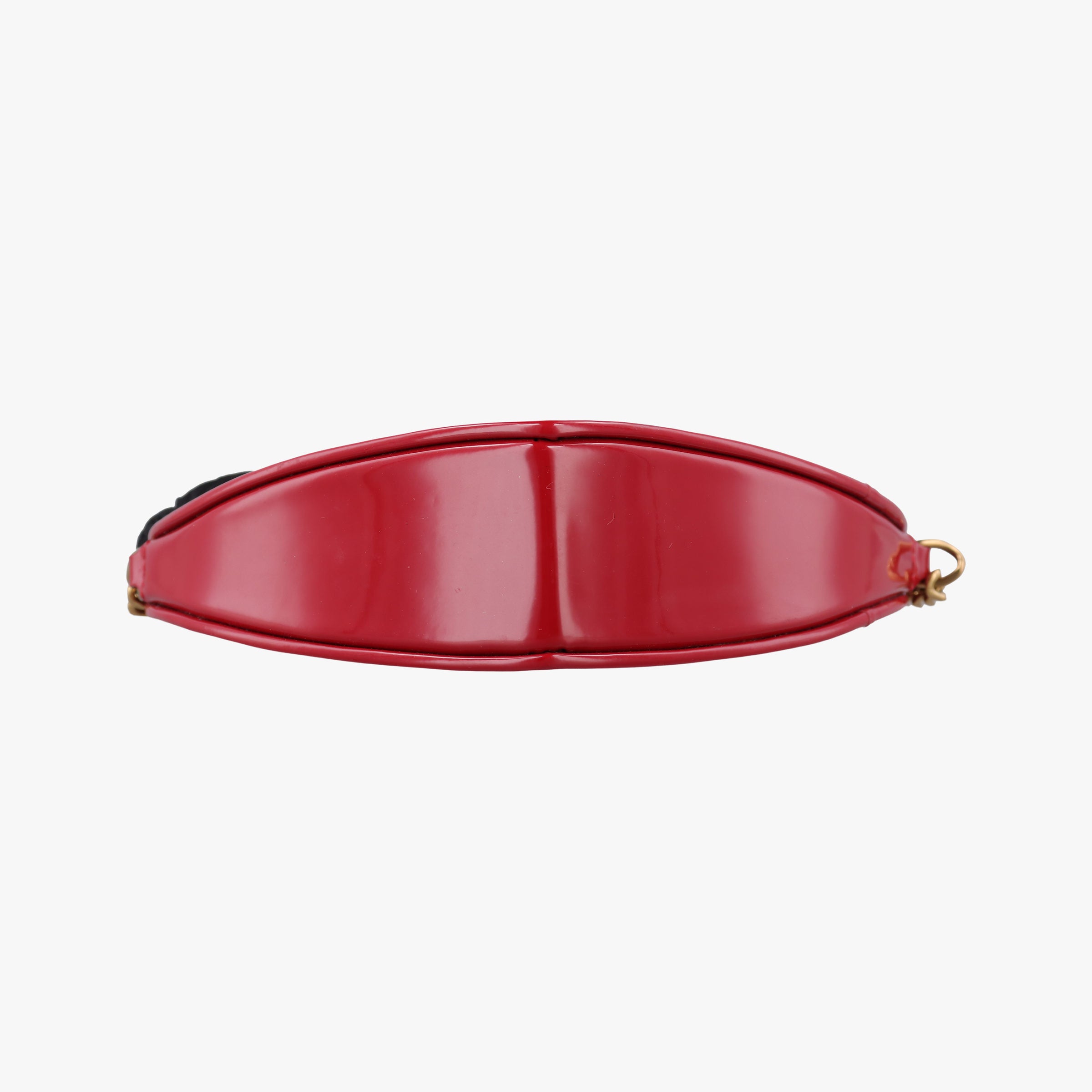 Secondhand Yves Saint Laurent love heart Red Patent 540694 shoulderbag | stylenewstar