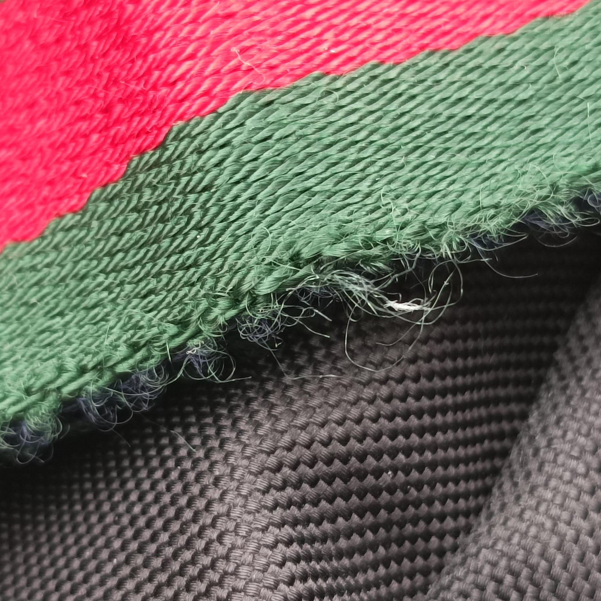 Pre-owned Gucci Tiger Embroidered Web Messenger Black×Multicolour Canvas 523323 bum bag/waist bag | stylenewstar