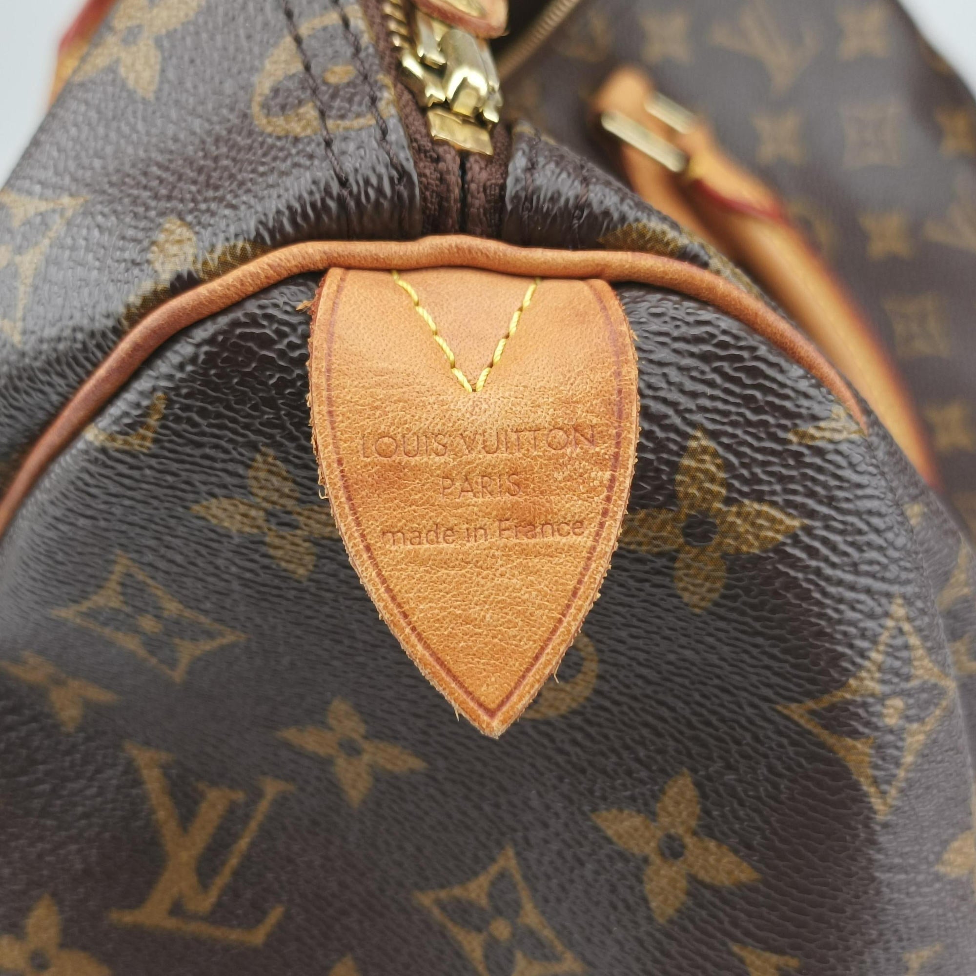 Pre-owned Louis Vuitton Speedy 35 Monogram/Brown Monogram canvas M41524 handbag | stylenewstar