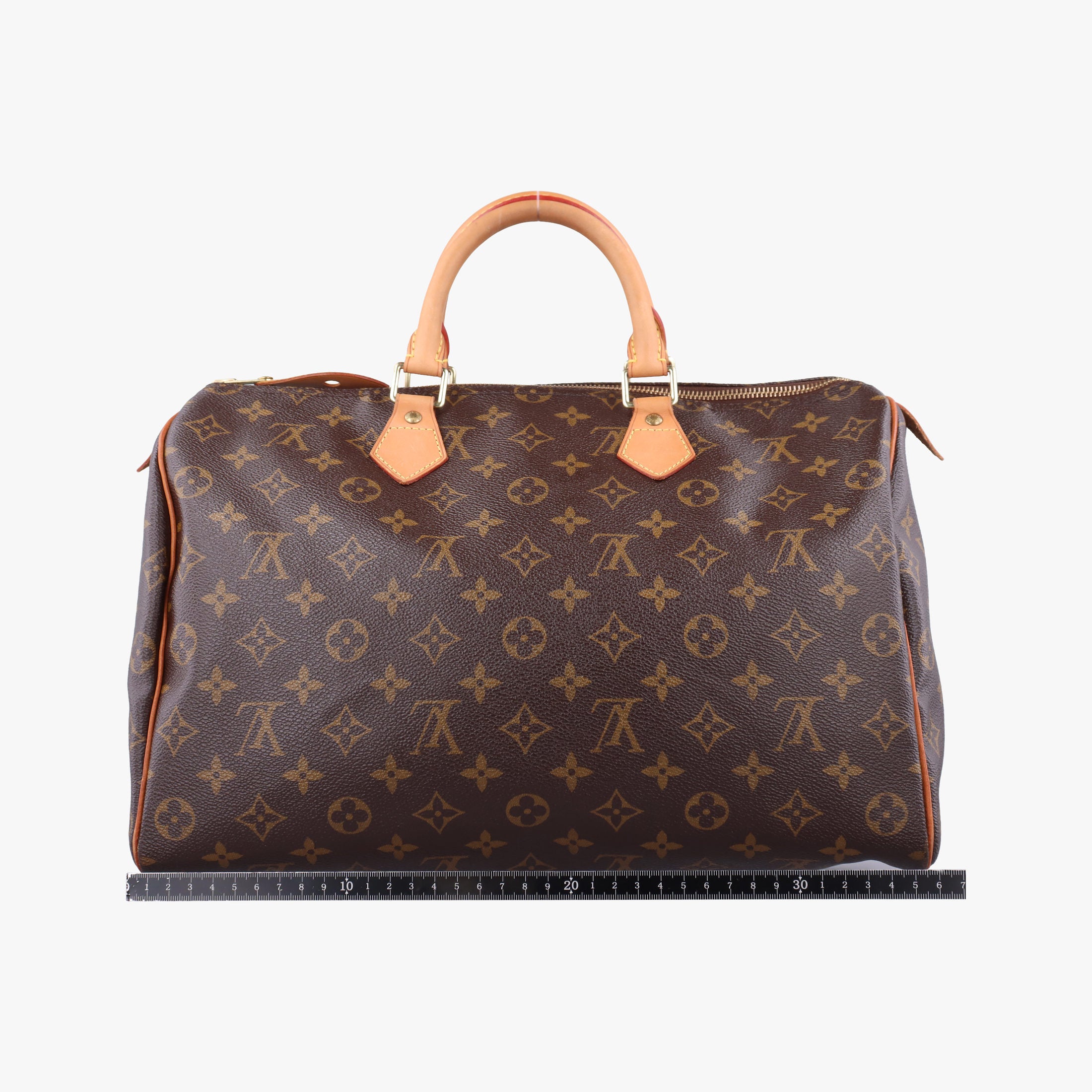 Pre-owned Louis Vuitton Speedy 35 Monogram/Brown Monogram canvas M41524 handbag | stylenewstar