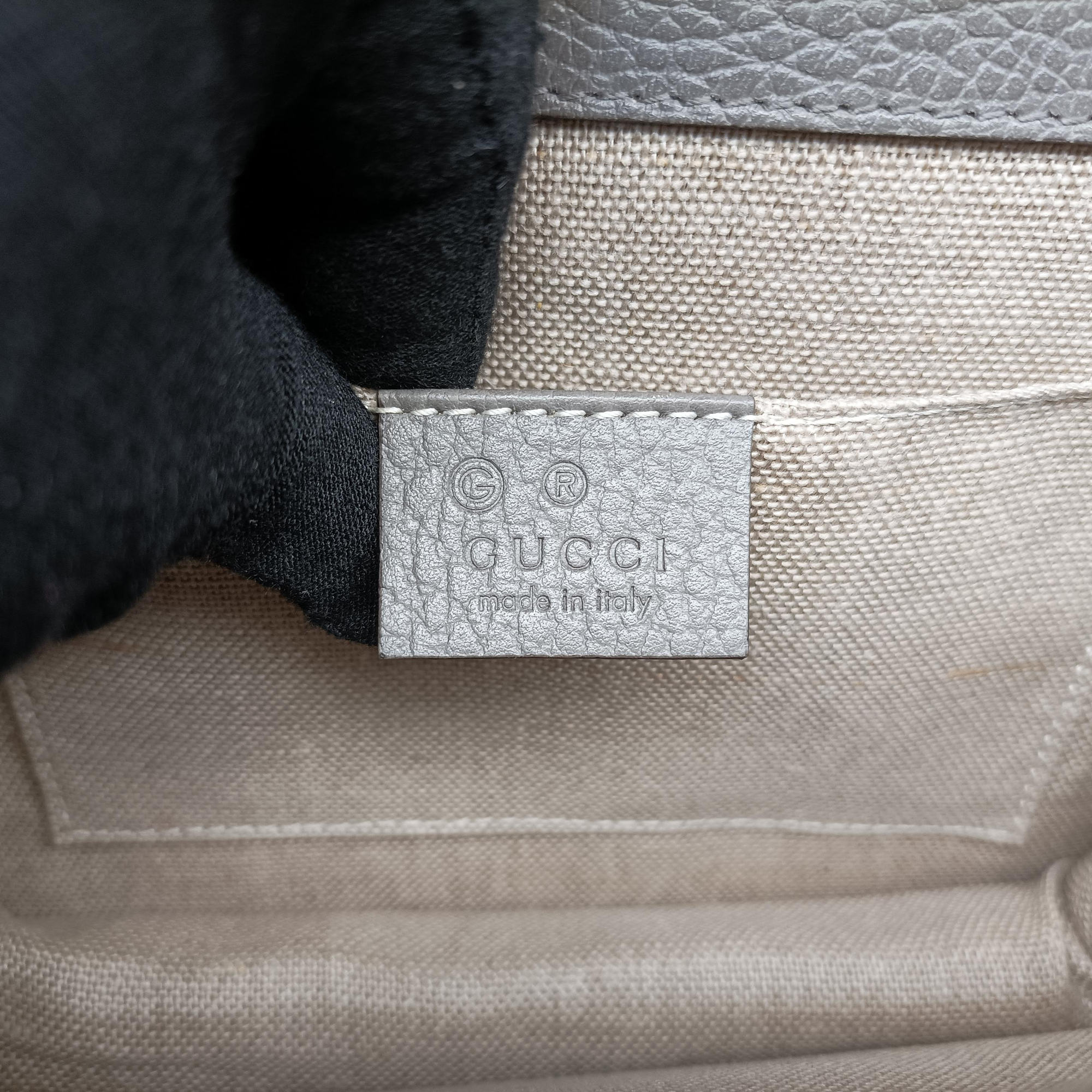 Pre-owned Gucci Interlocking G Grey Leather 510304 shoulderbag | stylenewstar