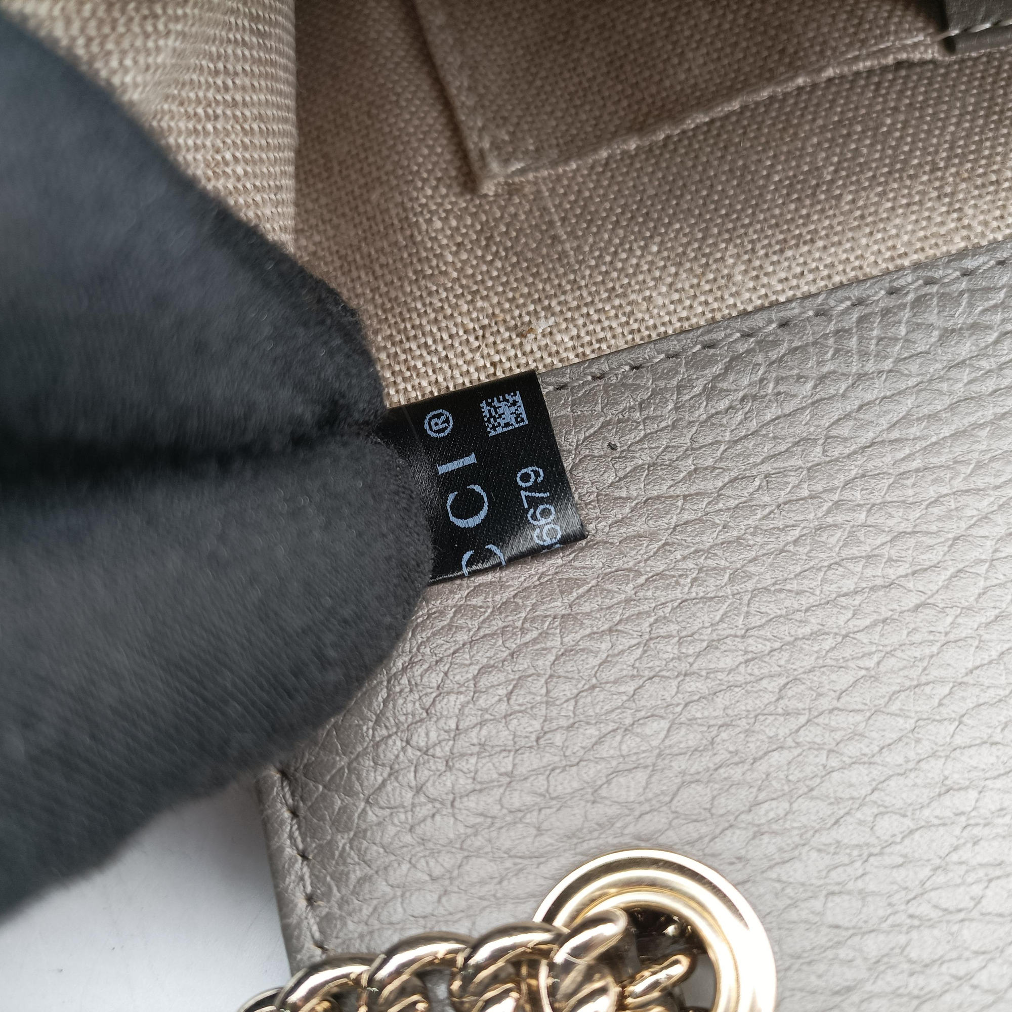 Pre-owned Gucci Interlocking G Grey Leather 510304 shoulderbag | stylenewstar