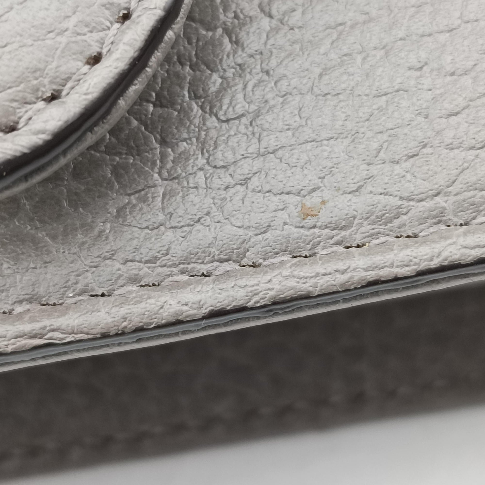 Pre-owned Gucci Interlocking G Grey Leather 510304 shoulderbag | stylenewstar