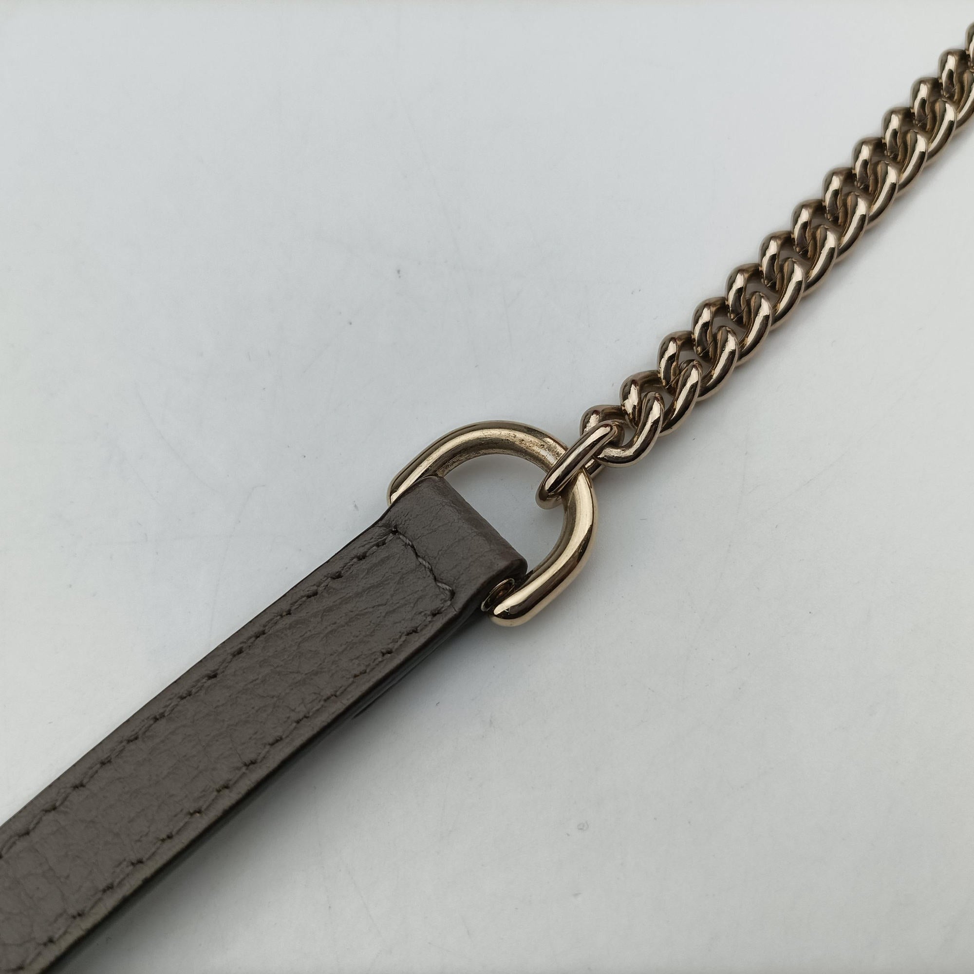 Pre-owned Gucci Interlocking G Grey Leather 510304 shoulderbag | stylenewstar
