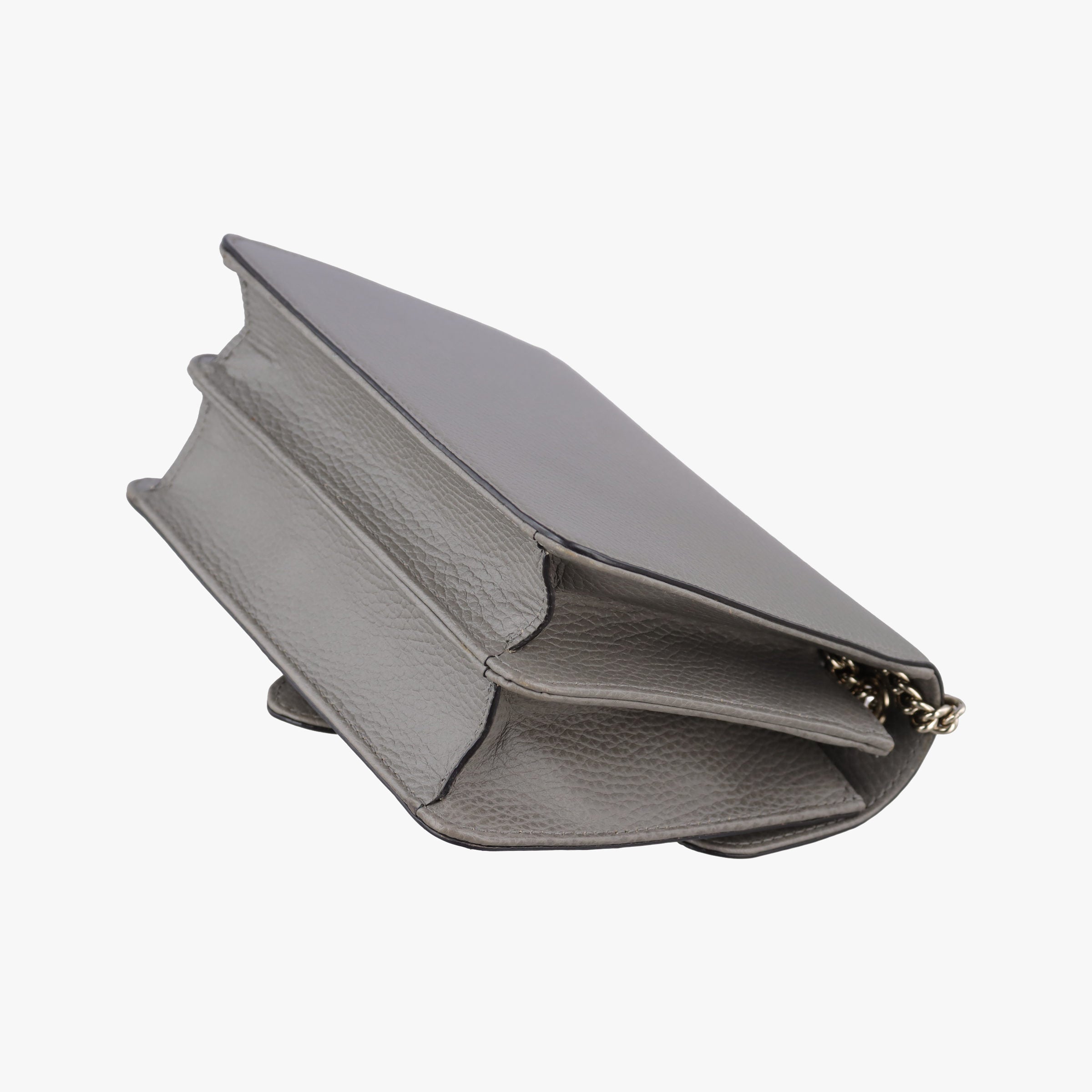 Pre-owned Gucci Interlocking G Grey Leather 510304 shoulderbag | stylenewstar