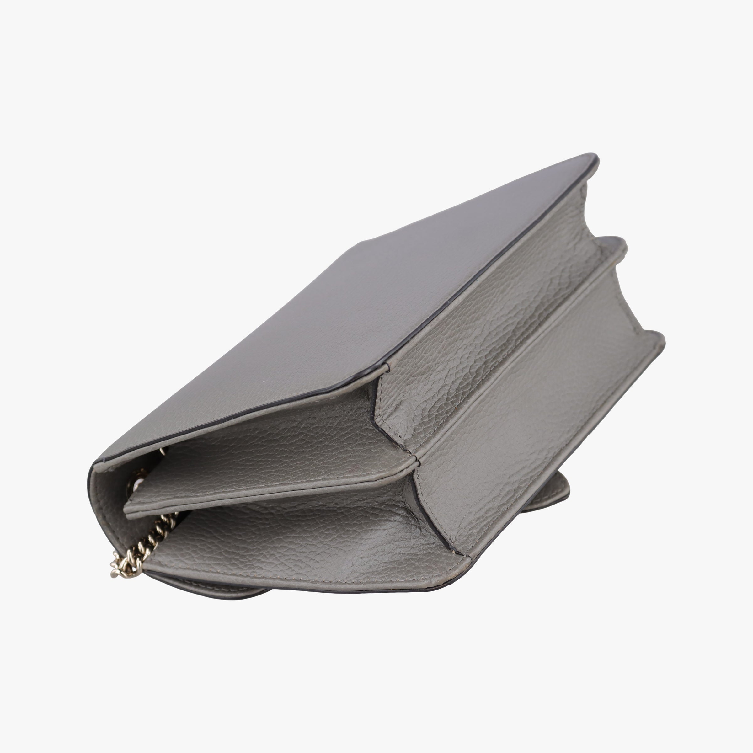 Pre-owned Gucci Interlocking G Grey Leather 510304 shoulderbag | stylenewstar
