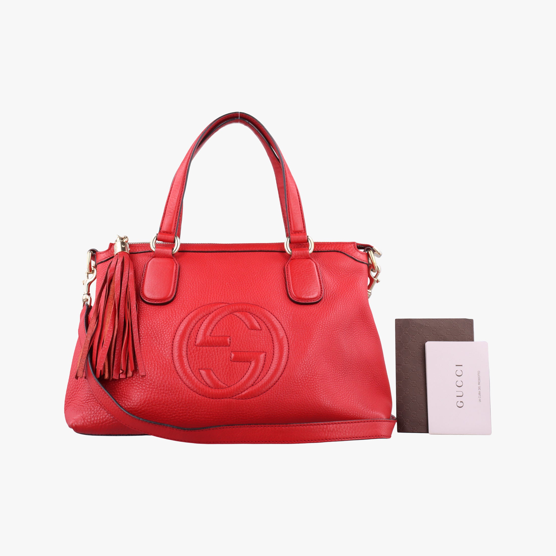 Secondhand Gucci Soho Red Leather 308362 shoulderbag | stylenewstar