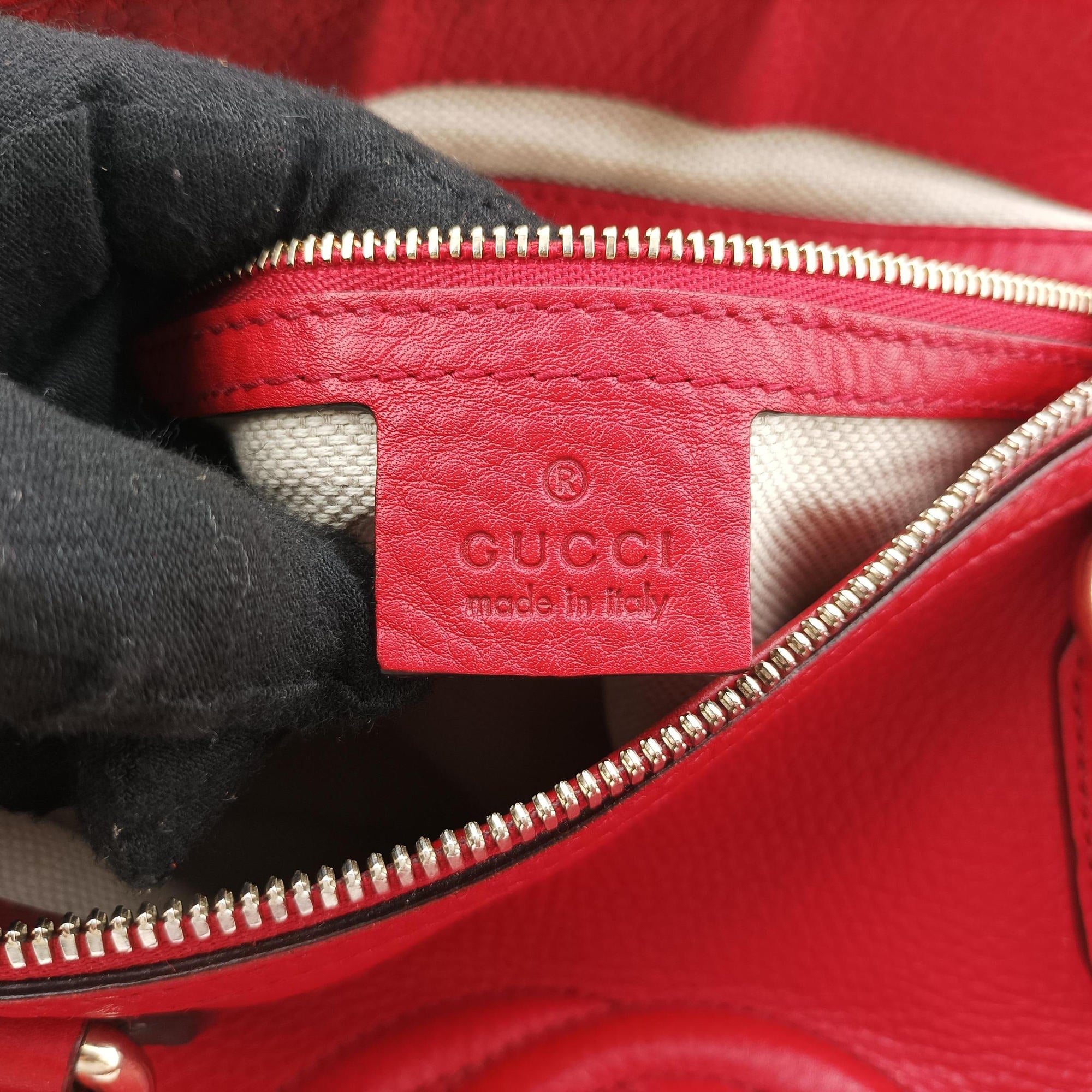 Secondhand Gucci Soho Red Leather 308362 shoulderbag | stylenewstar