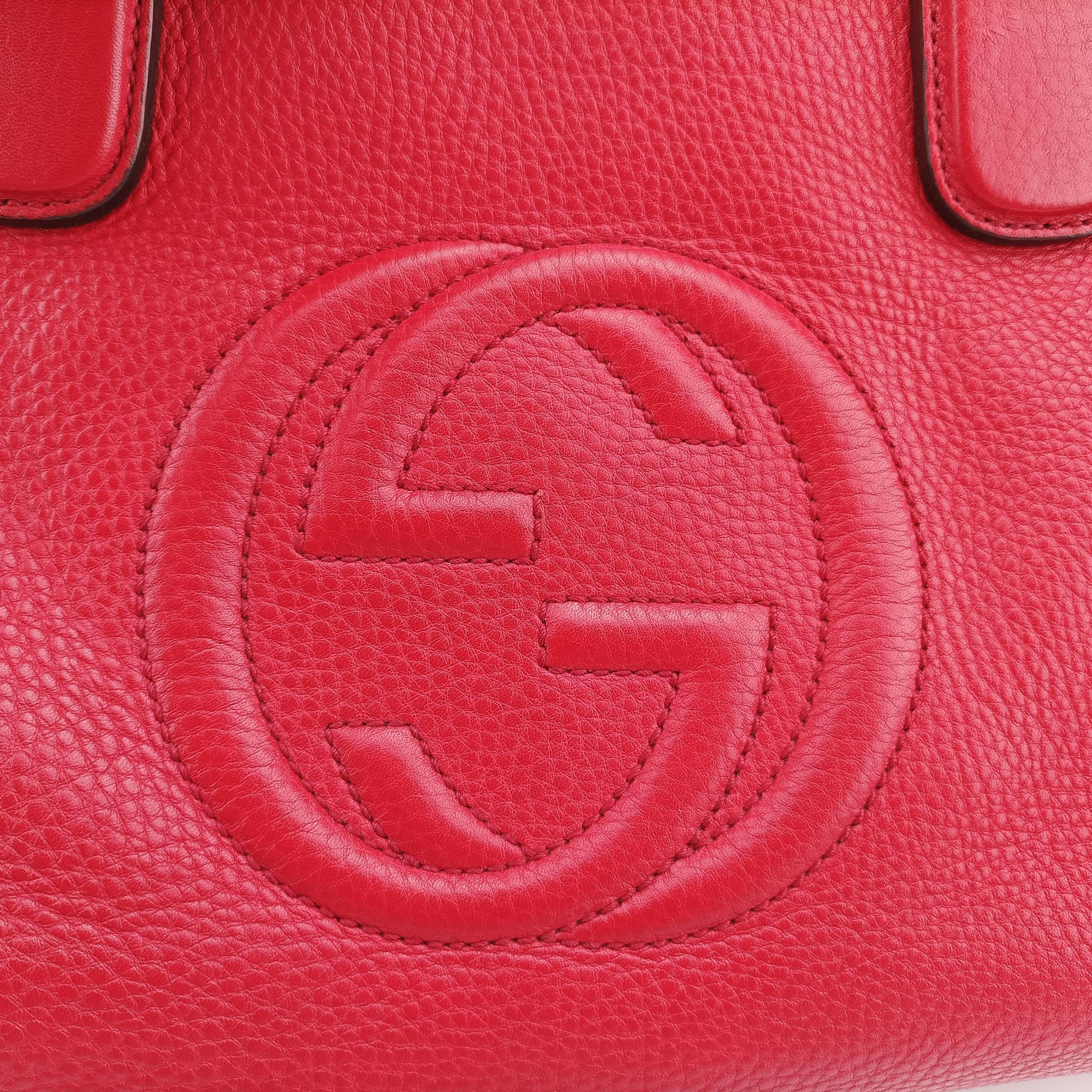 Secondhand Gucci Soho Red Leather 308362 shoulderbag | stylenewstar