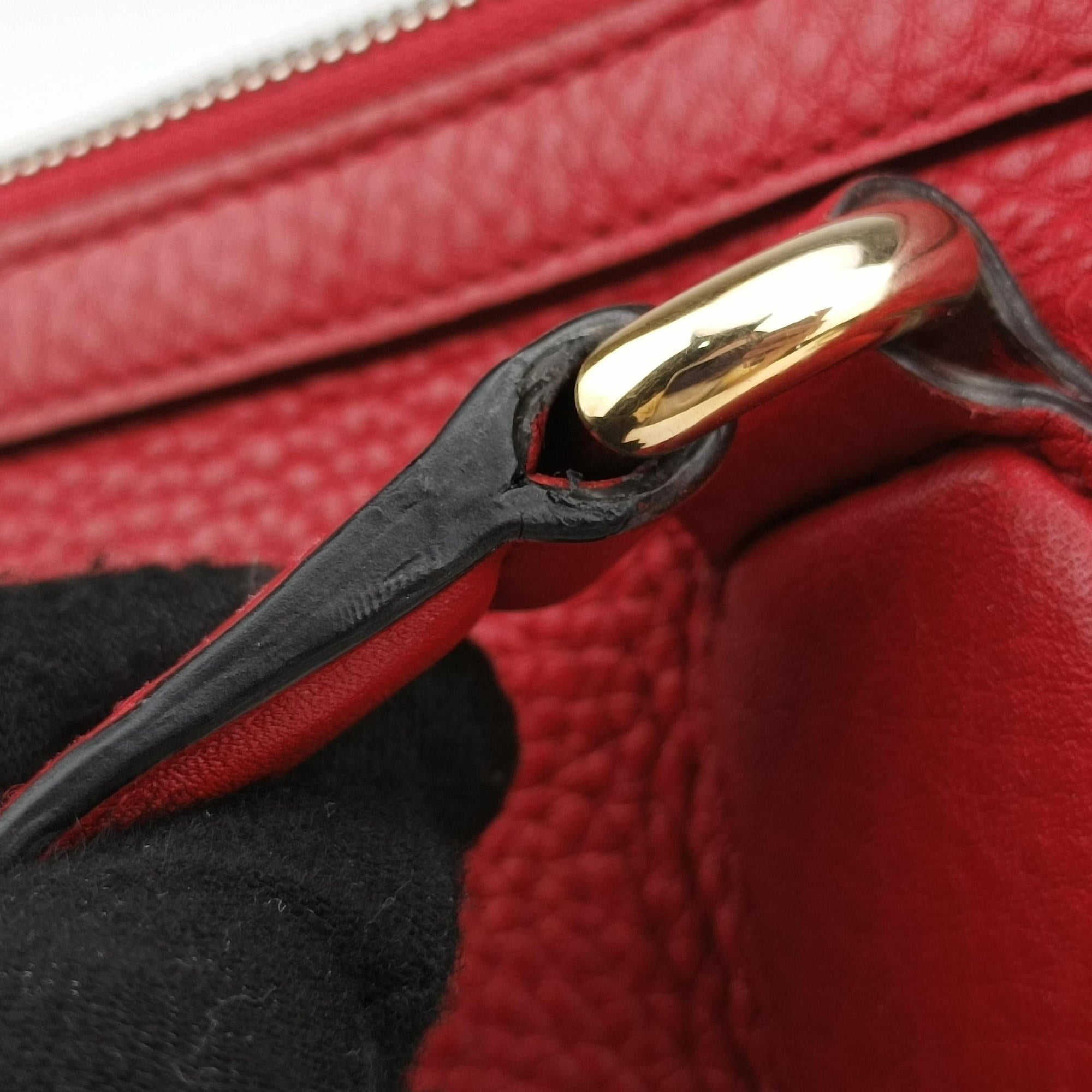 Secondhand Gucci Soho Red Leather 308362 shoulderbag | stylenewstar