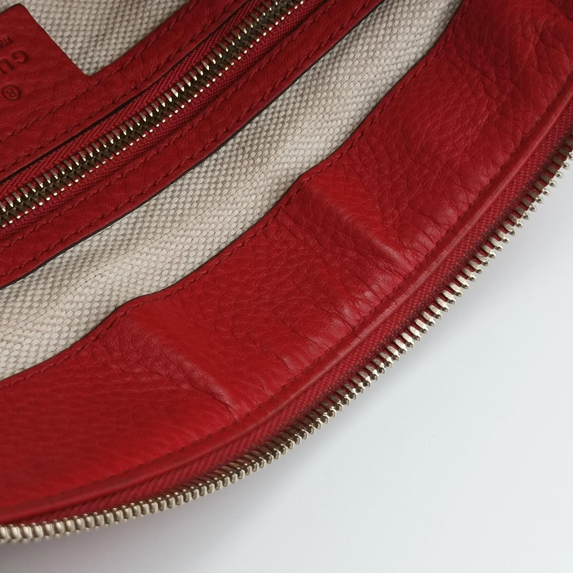 Secondhand Gucci Soho Red Leather 308362 shoulderbag | stylenewstar