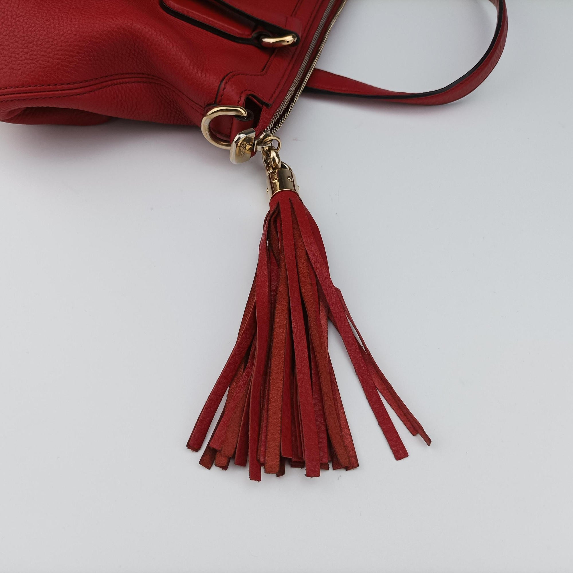 Secondhand Gucci Soho Red Leather 308362 shoulderbag | stylenewstar