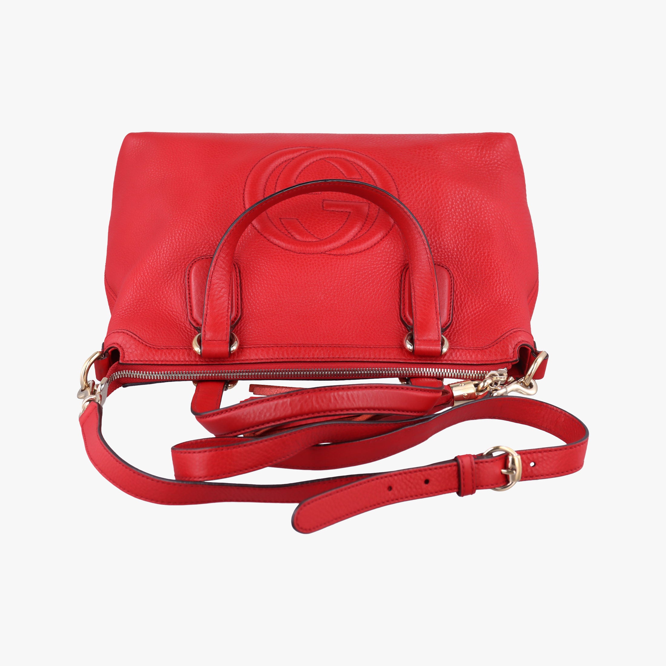 Secondhand Gucci Soho Red Leather 308362 shoulderbag | stylenewstar