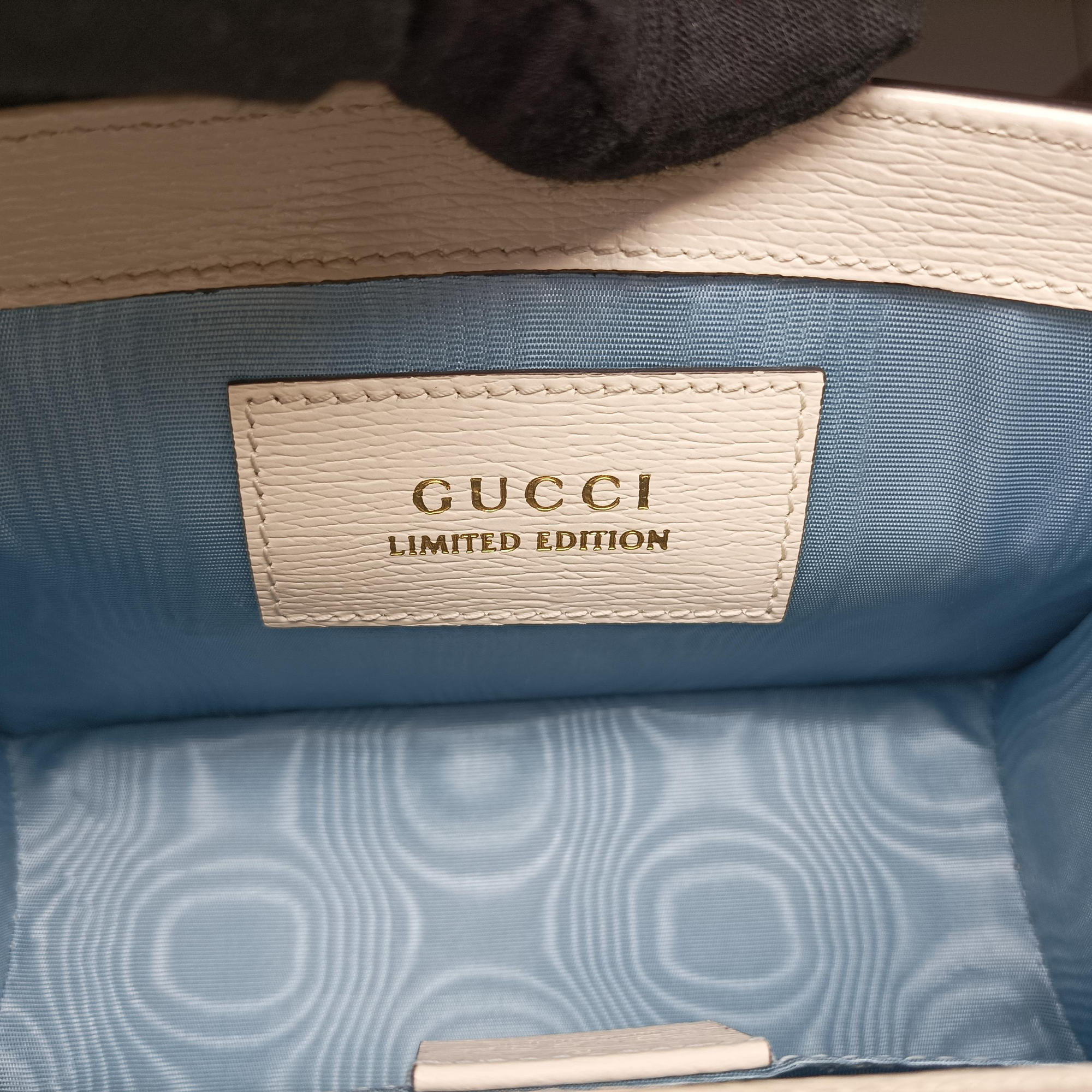 Pre-owned Gucci Sylvie White×Multicolour Leather 470270 shoulderbag | stylenewstar