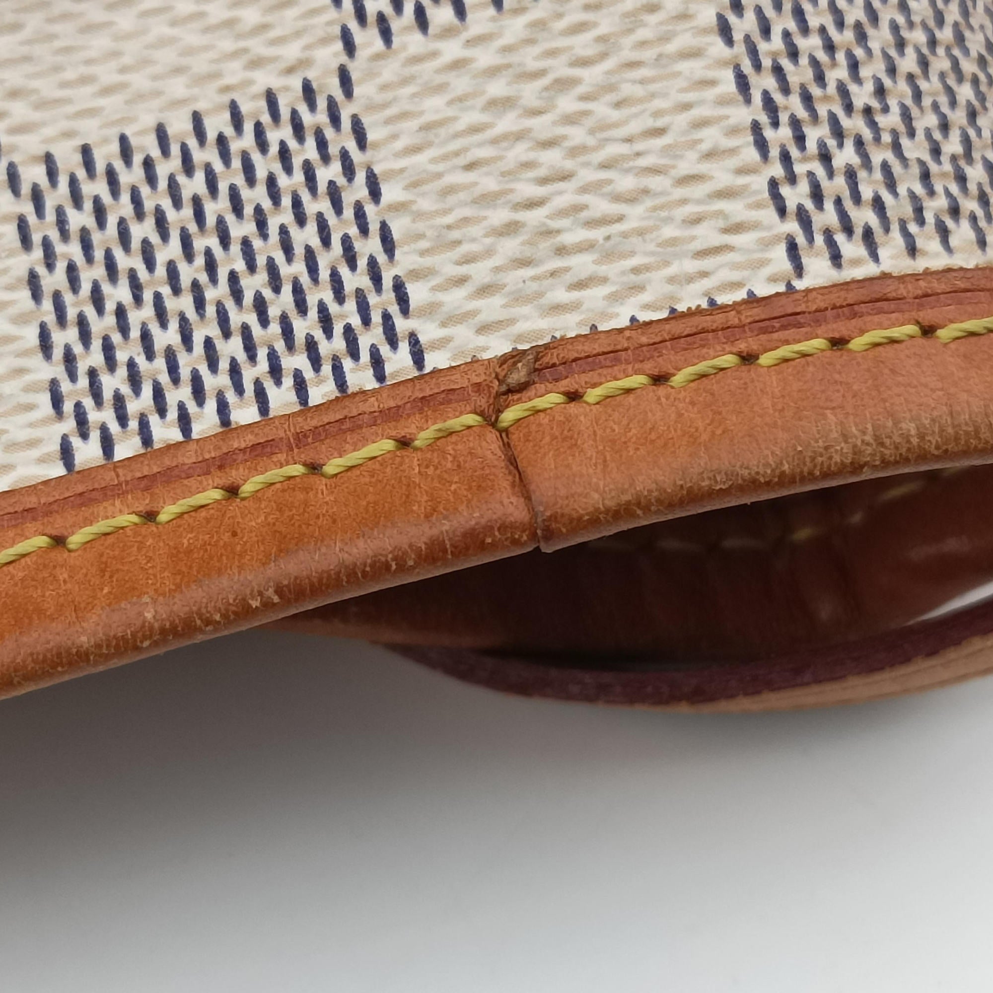 Pre-owned Louis Vuitton Neverfull MM Azur Damier Canvas N51107 shoulderbag | stylenewstar