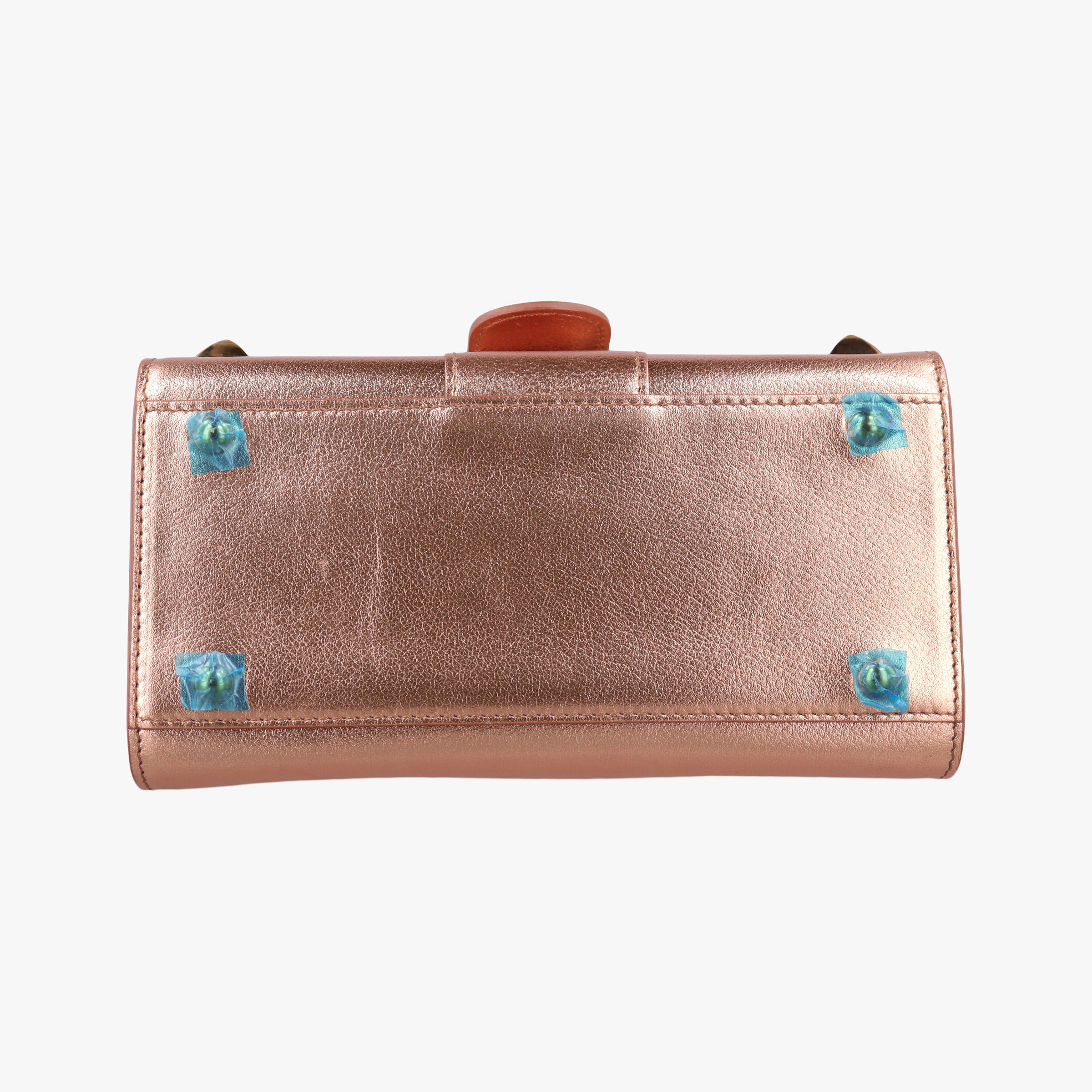 Pre-owned Delvaux Brillant Mini Golden leather  shoulderbag | stylenewstar
