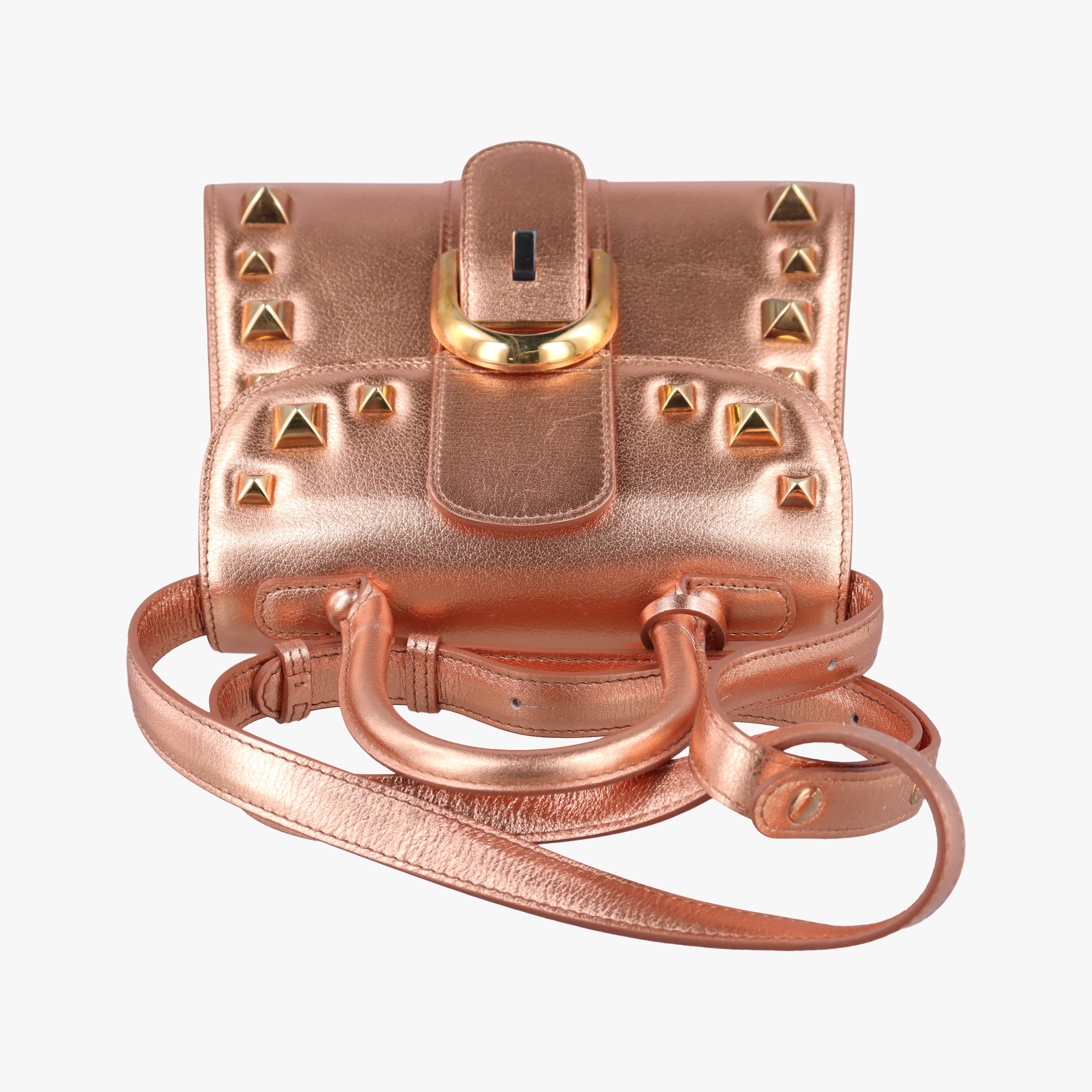 Pre-owned Delvaux Brillant Mini Golden leather  shoulderbag | stylenewstar