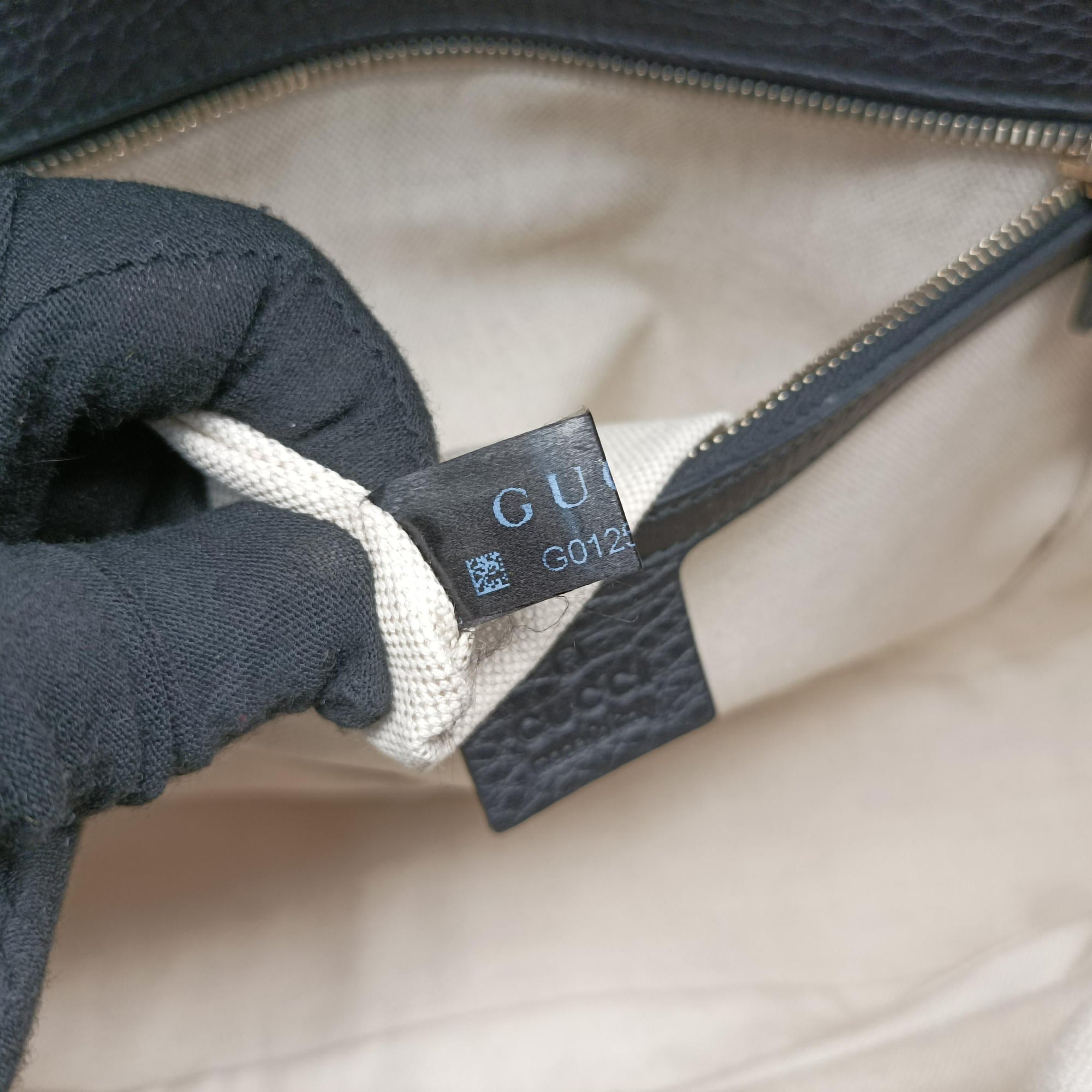 Pre-owned Gucci New Bamboo Black Leather 254883 shoulderbag | stylenewstar