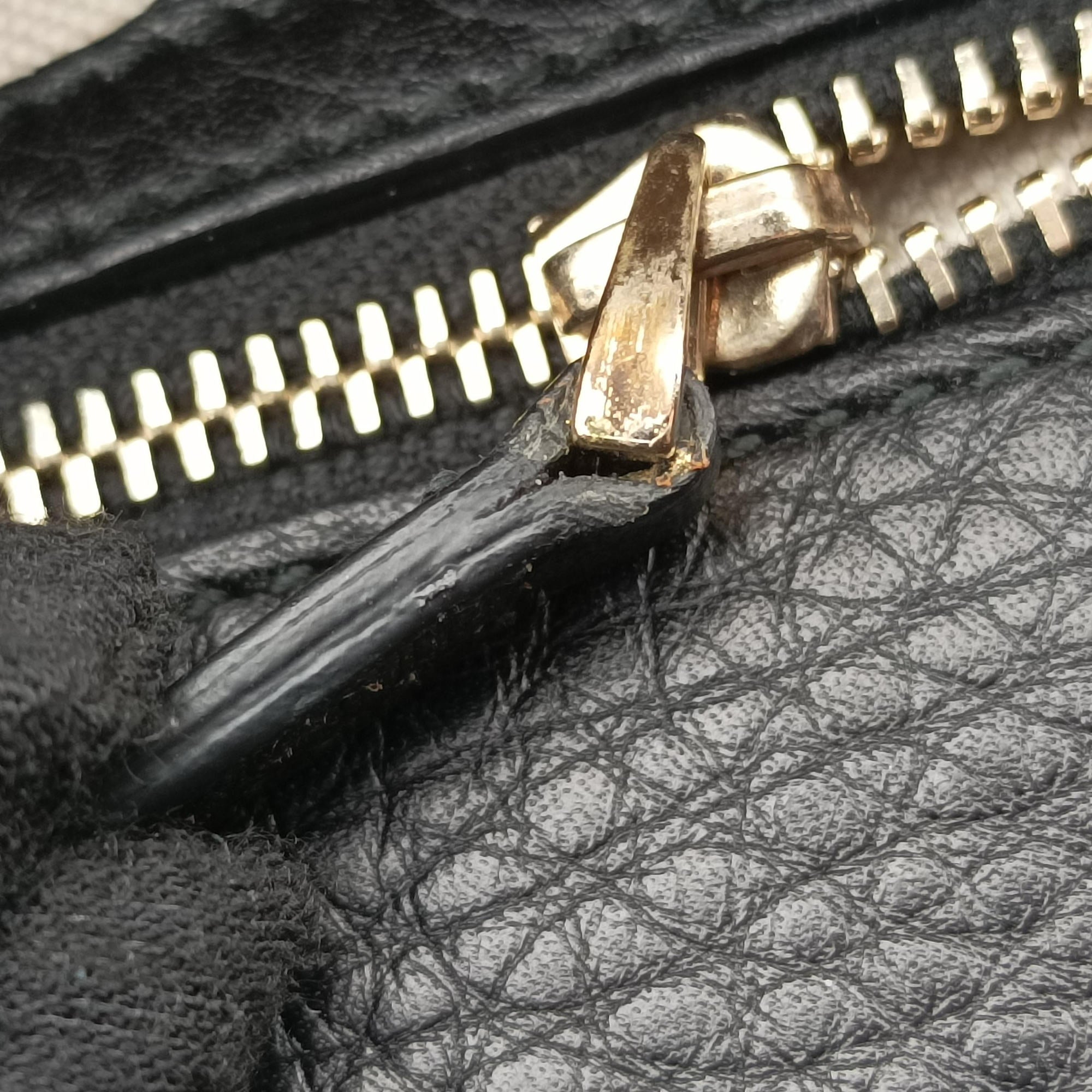 Pre-owned Gucci New Bamboo Black Leather 254883 shoulderbag | stylenewstar