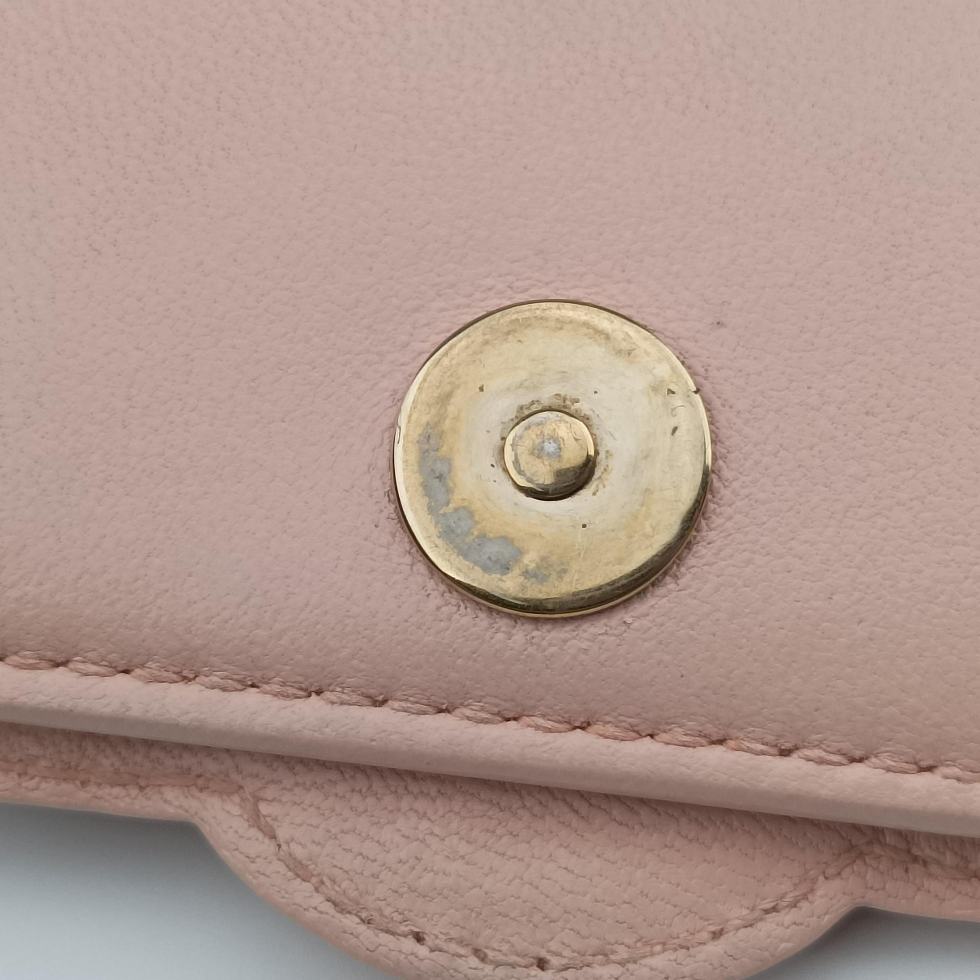 Pre-owned VERSACE Studded Medusa Medallion Pink Leather  shoulderbag | stylenewstar
