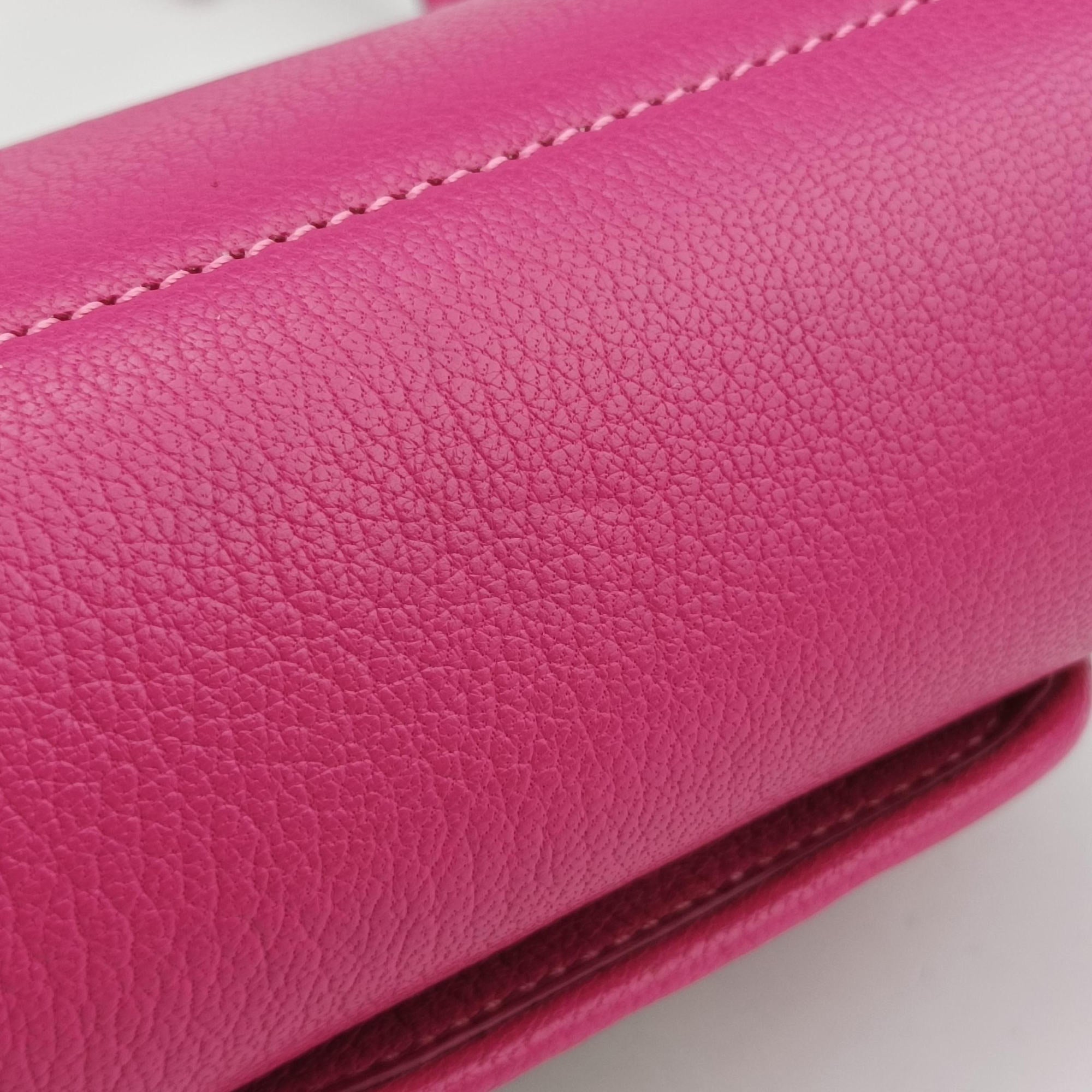 Pre-owned Givenchy Obsedia Pink Leather  shoulderbag | stylenewstar
