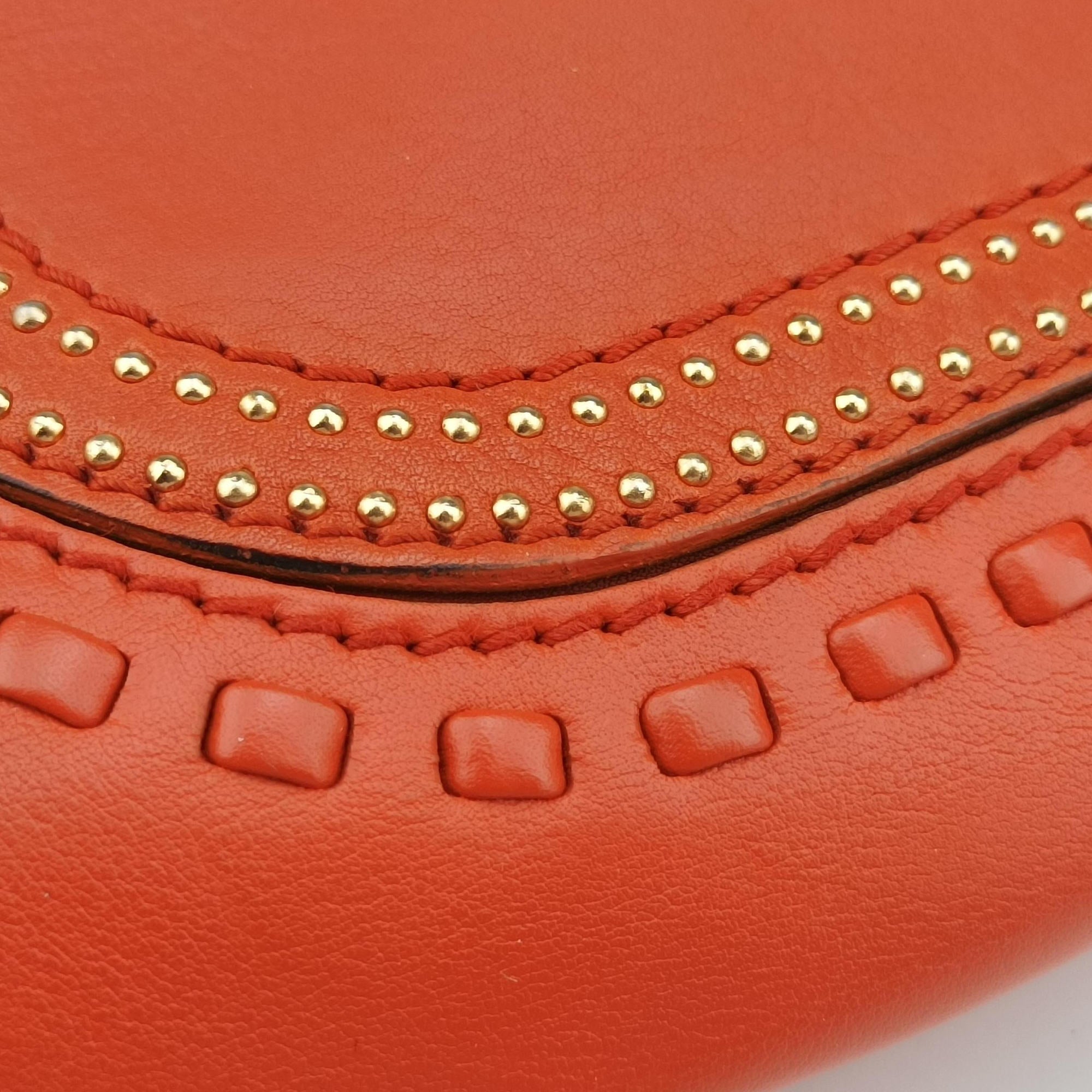 Pre-owned Gucci Snaffle Bit Orange Leather 263955 shoulderbag | stylenewstar