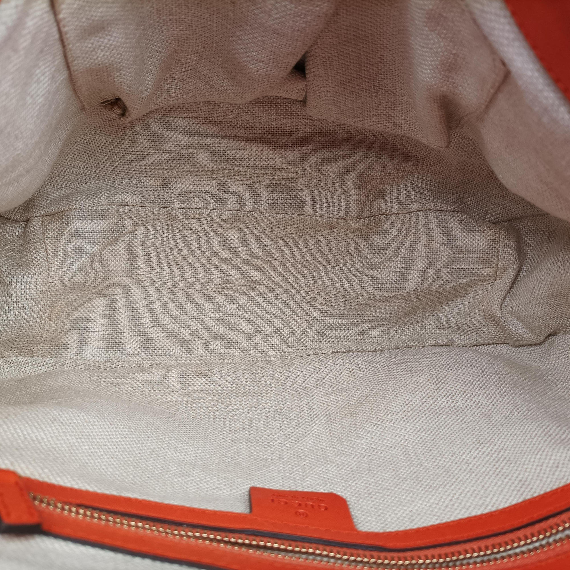 Pre-owned Gucci Snaffle Bit Orange Leather 263955 shoulderbag | stylenewstar