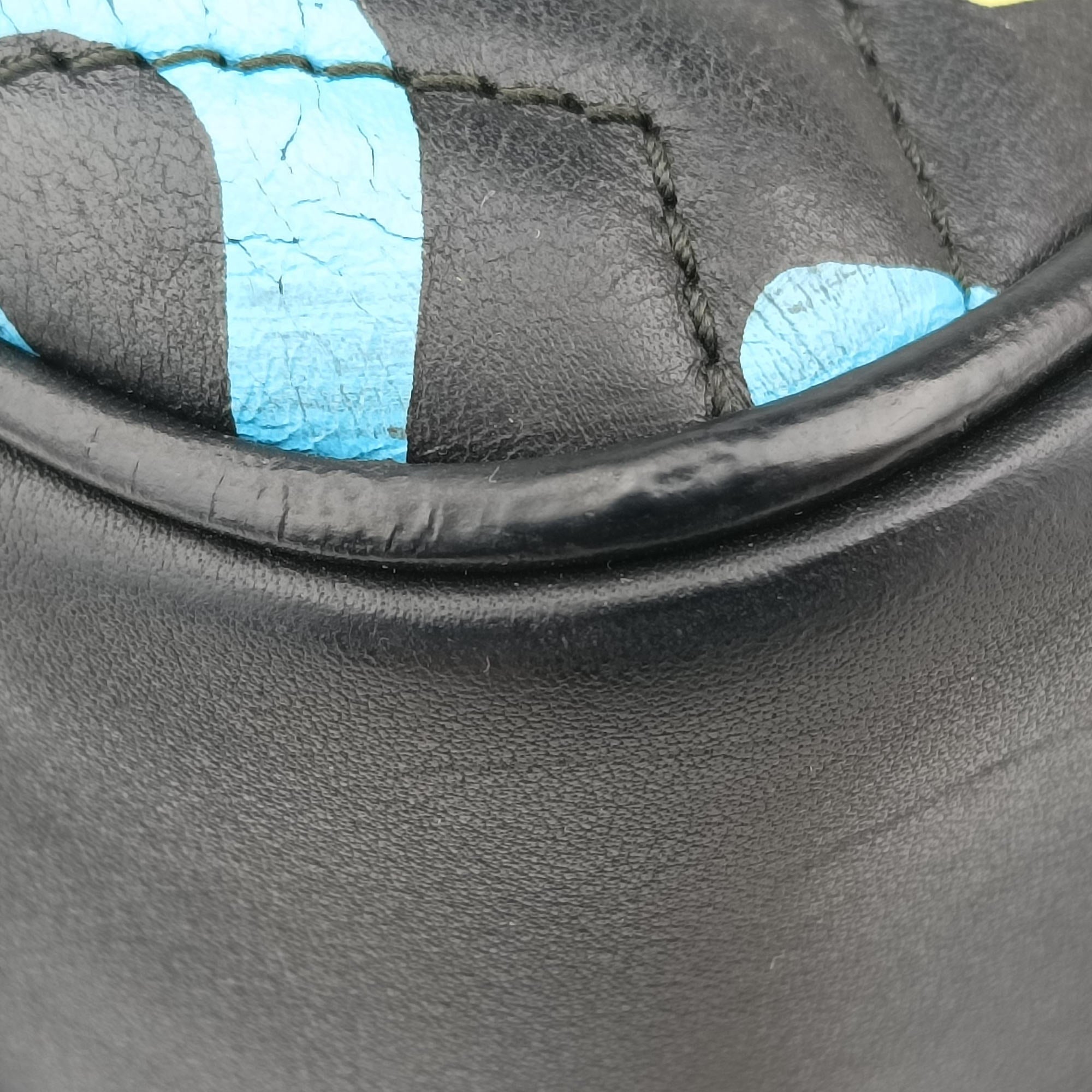 Pre-owned Gucci GG Marmont Black×Multicolour Leather 443499 shoulderbag | stylenewstar