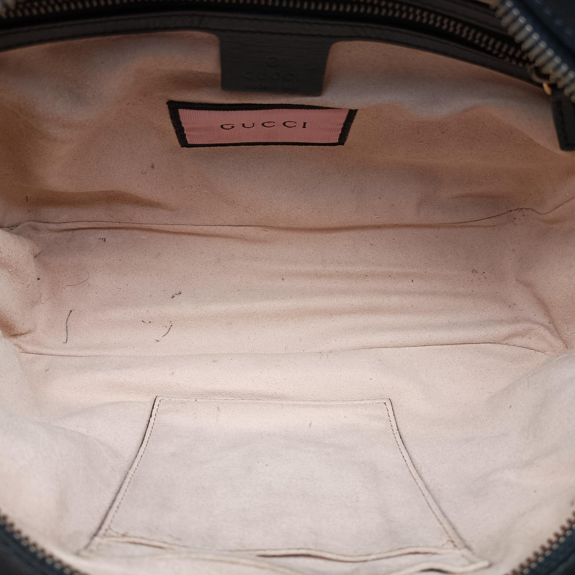 Pre-owned Gucci GG Marmont Black×Multicolour Leather 443499 shoulderbag | stylenewstar