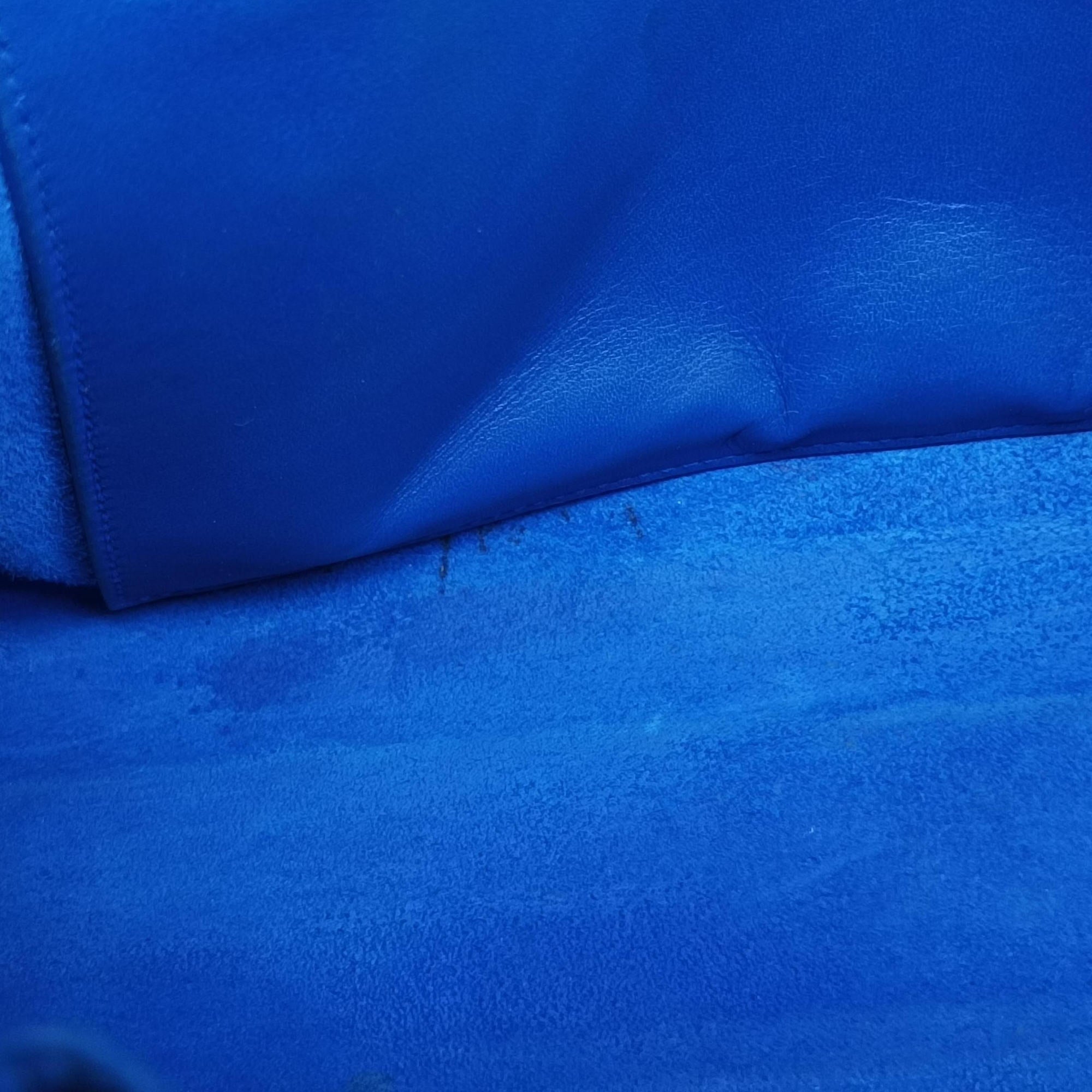 Secondhand Yves Saint Laurent baby Cabas Blue Leather 357395 shoulderbag | stylenewstar