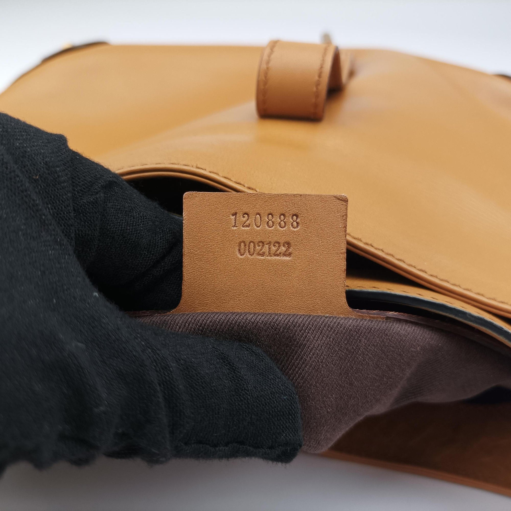 Pre-owned Gucci New Jackie Brown leather 120888 shoulderbag | stylenewstar