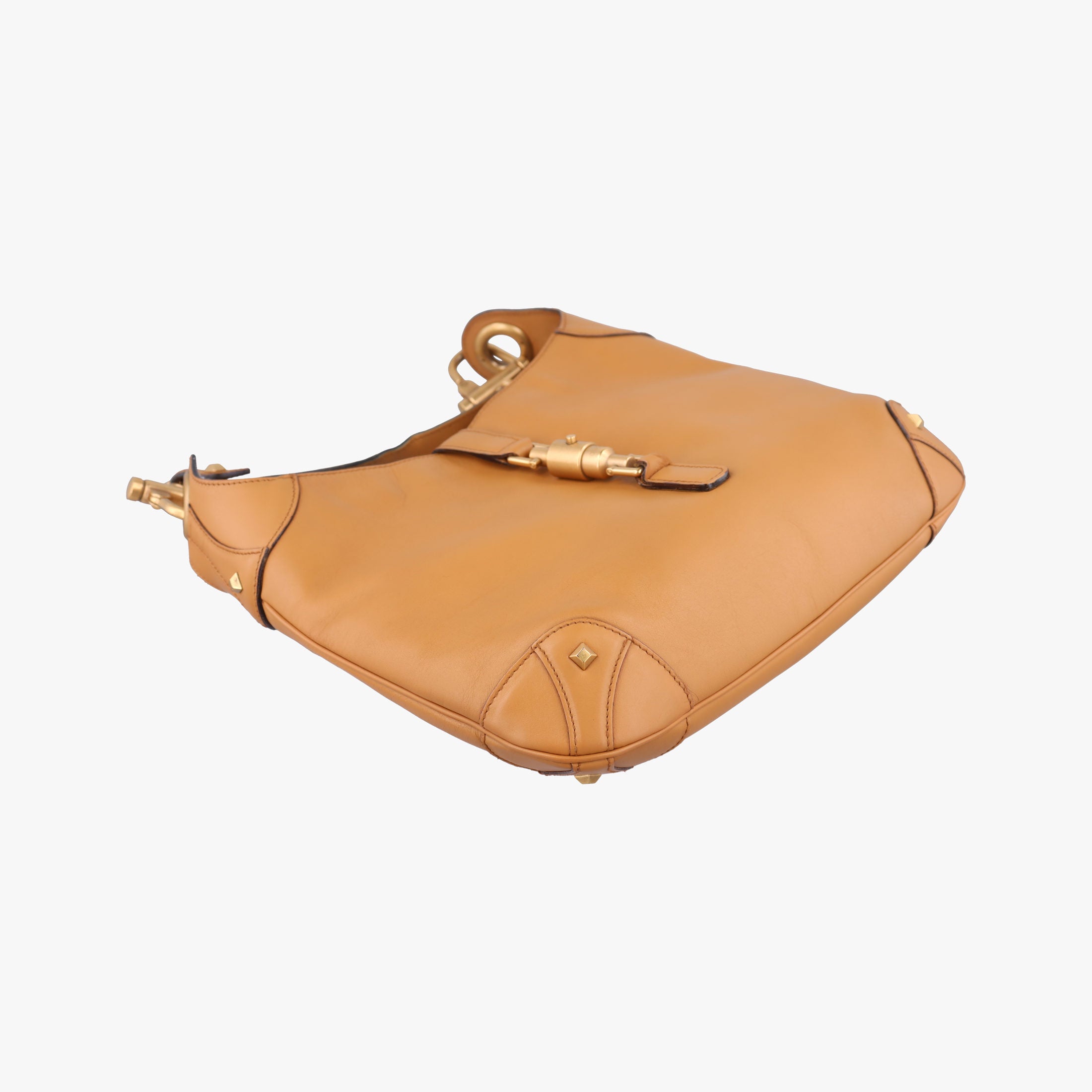 Pre-owned Gucci New Jackie Brown leather 120888 shoulderbag | stylenewstar