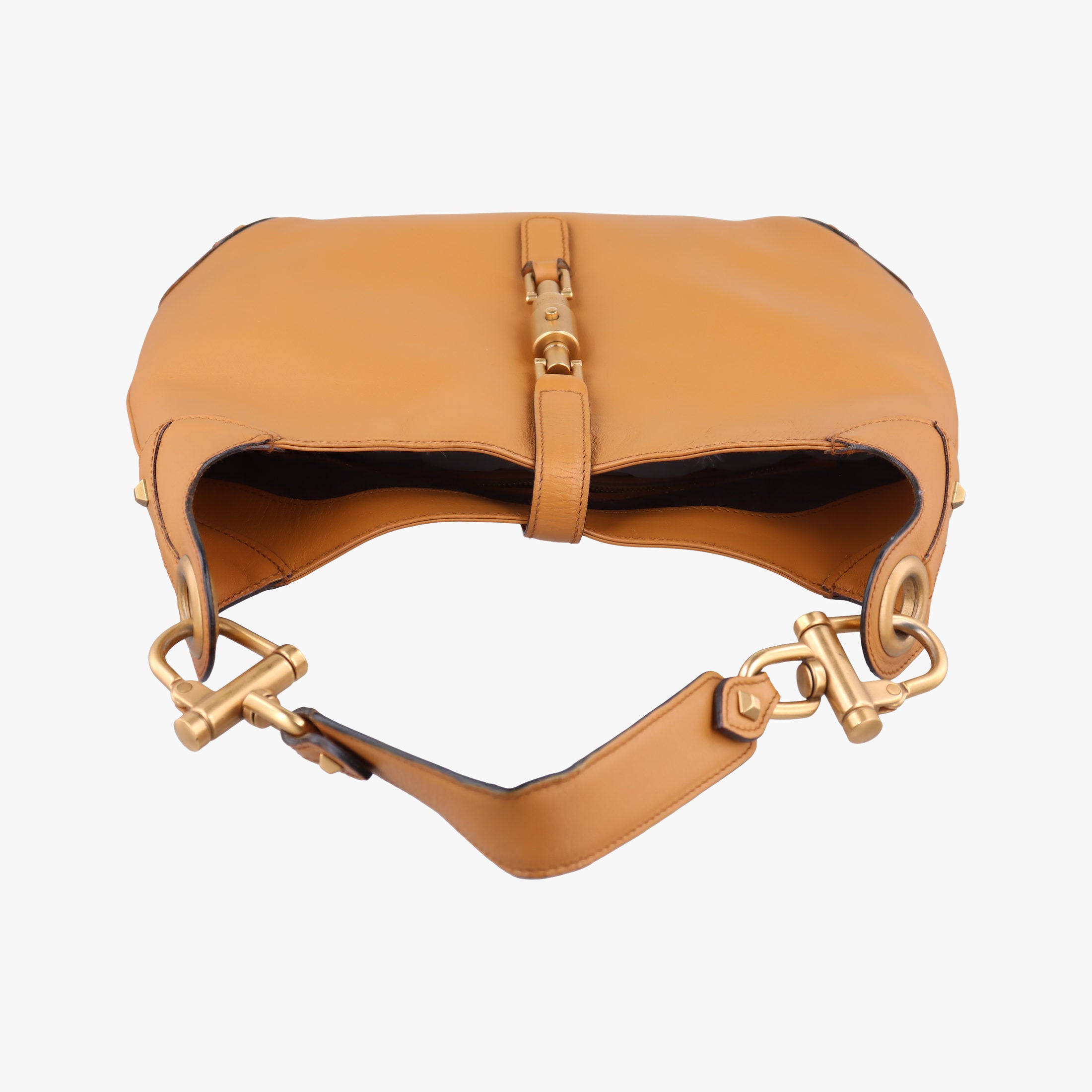 Pre-owned Gucci New Jackie Brown leather 120888 shoulderbag | stylenewstar
