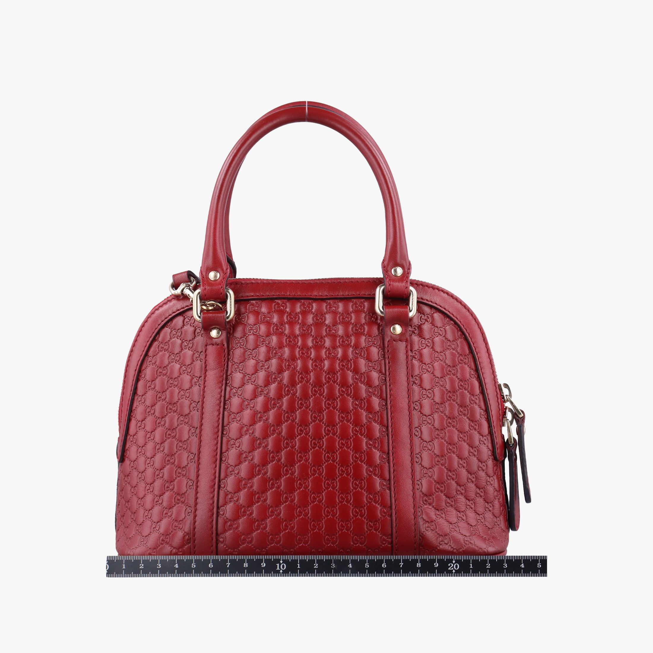 Pre-owned Gucci Microguccissima Red Leather 449654 shoulderbag | stylenewstar