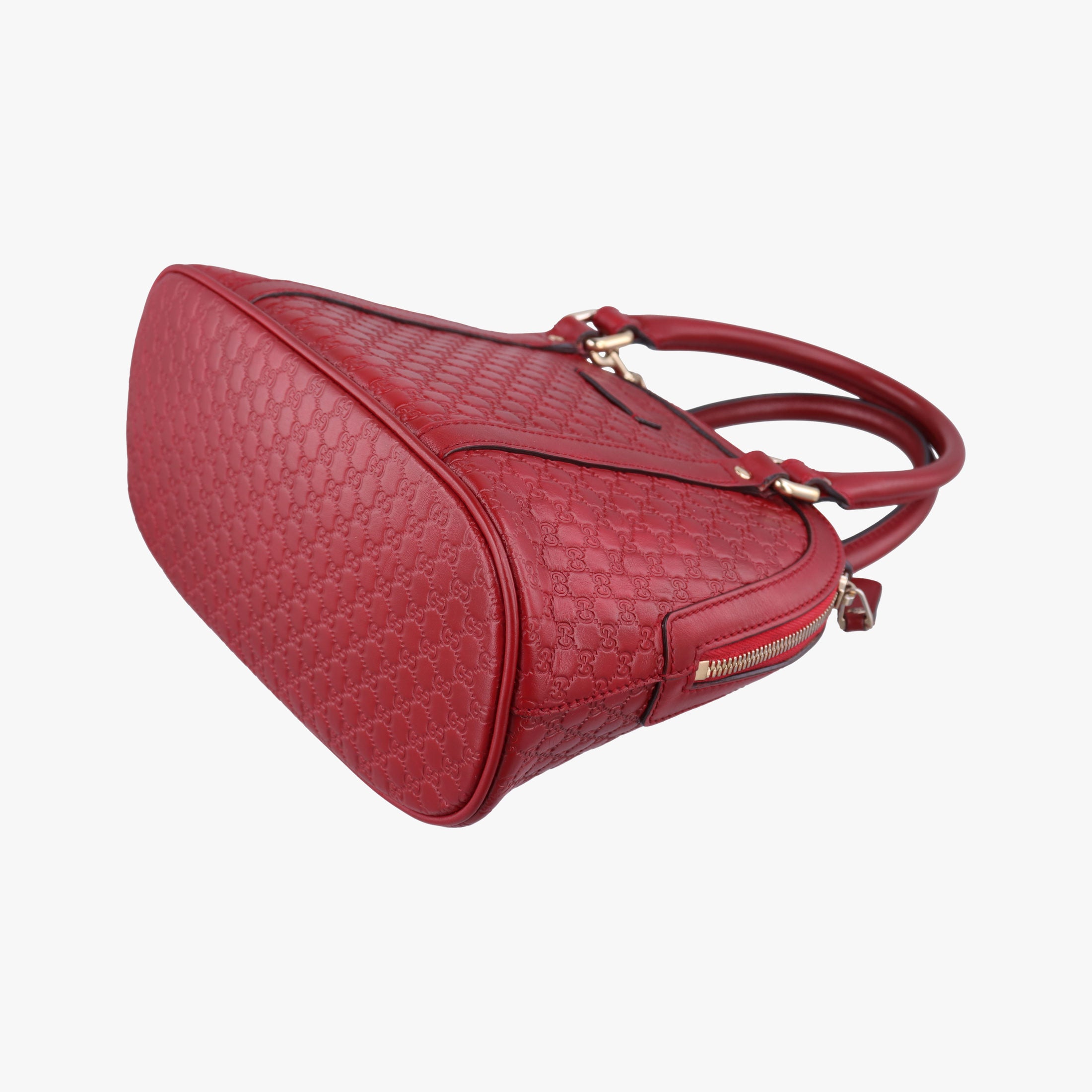 Pre-owned Gucci Microguccissima Red Leather 449654 shoulderbag | stylenewstar