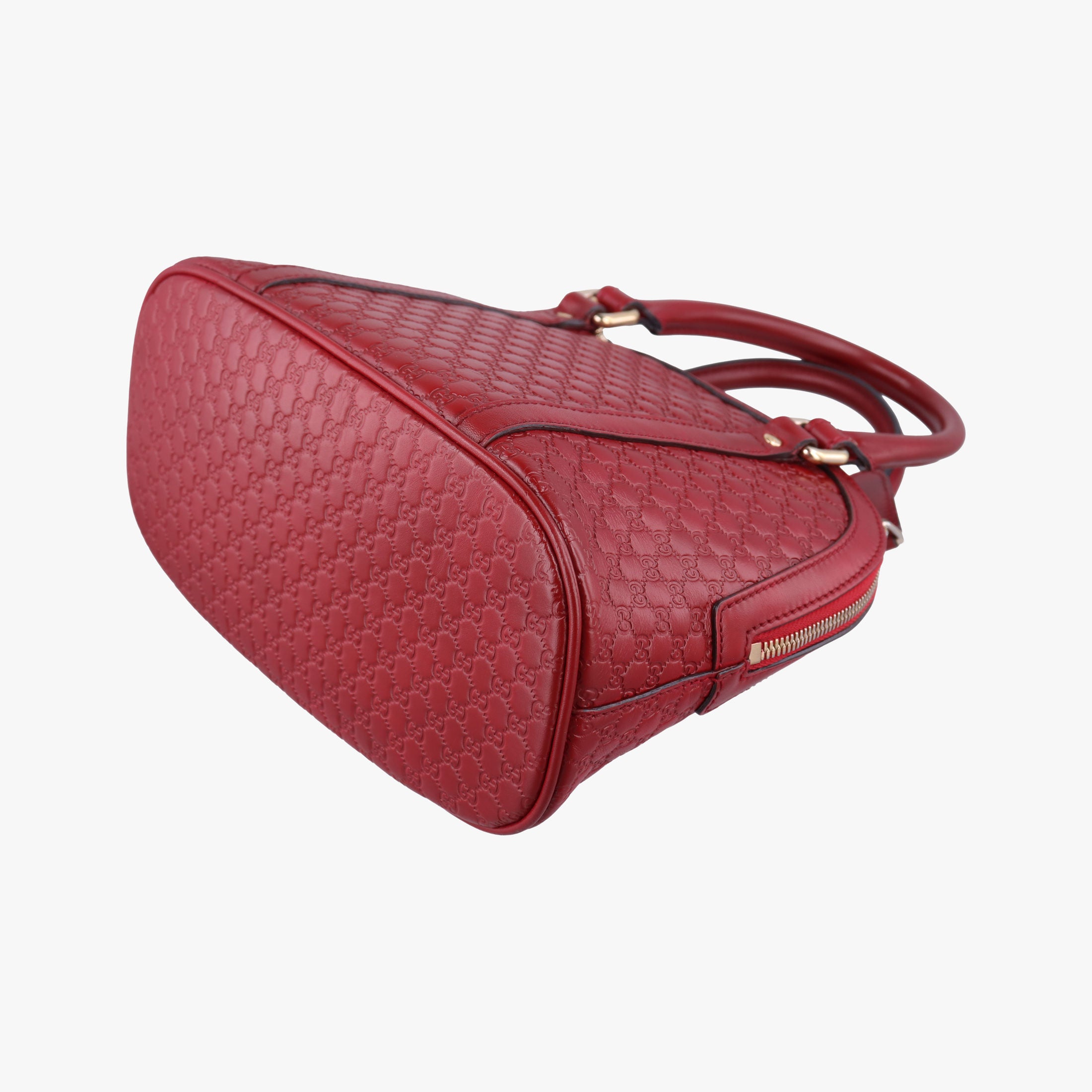 Pre-owned Gucci Microguccissima Red Leather 449654 shoulderbag | stylenewstar