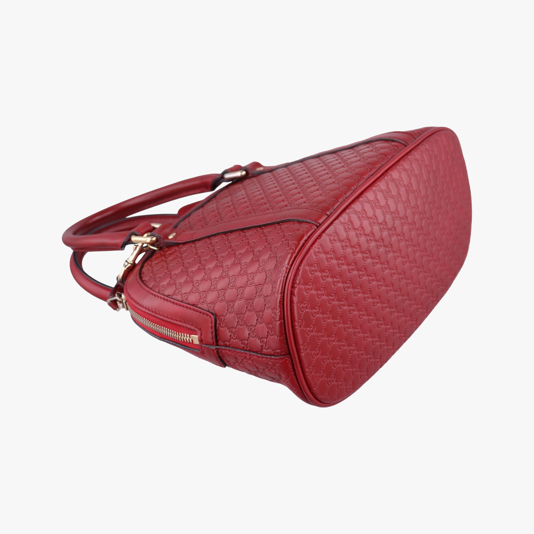 Pre-owned Gucci Microguccissima Red Leather 449654 shoulderbag | stylenewstar
