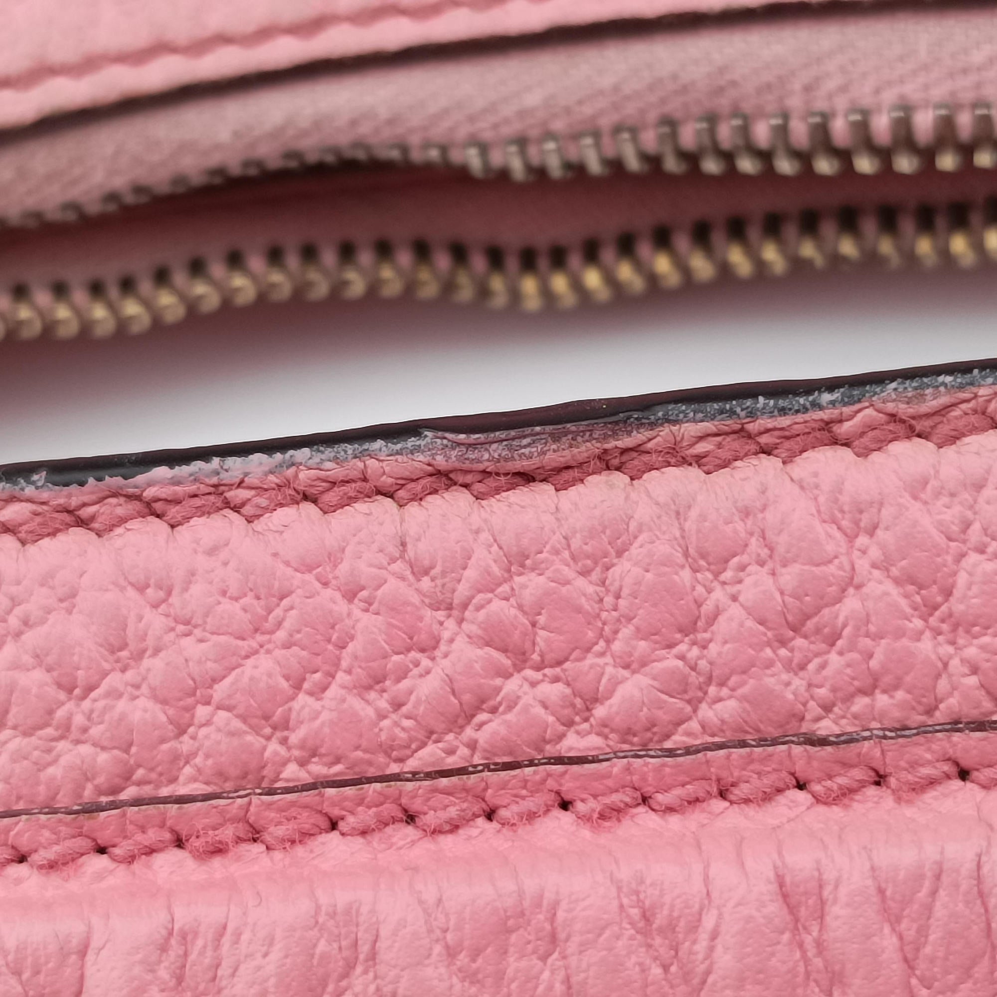 Vintage Gucci Bamboo Ring Hobo Pink Leather 137577 shoulderbag | stylenewstar