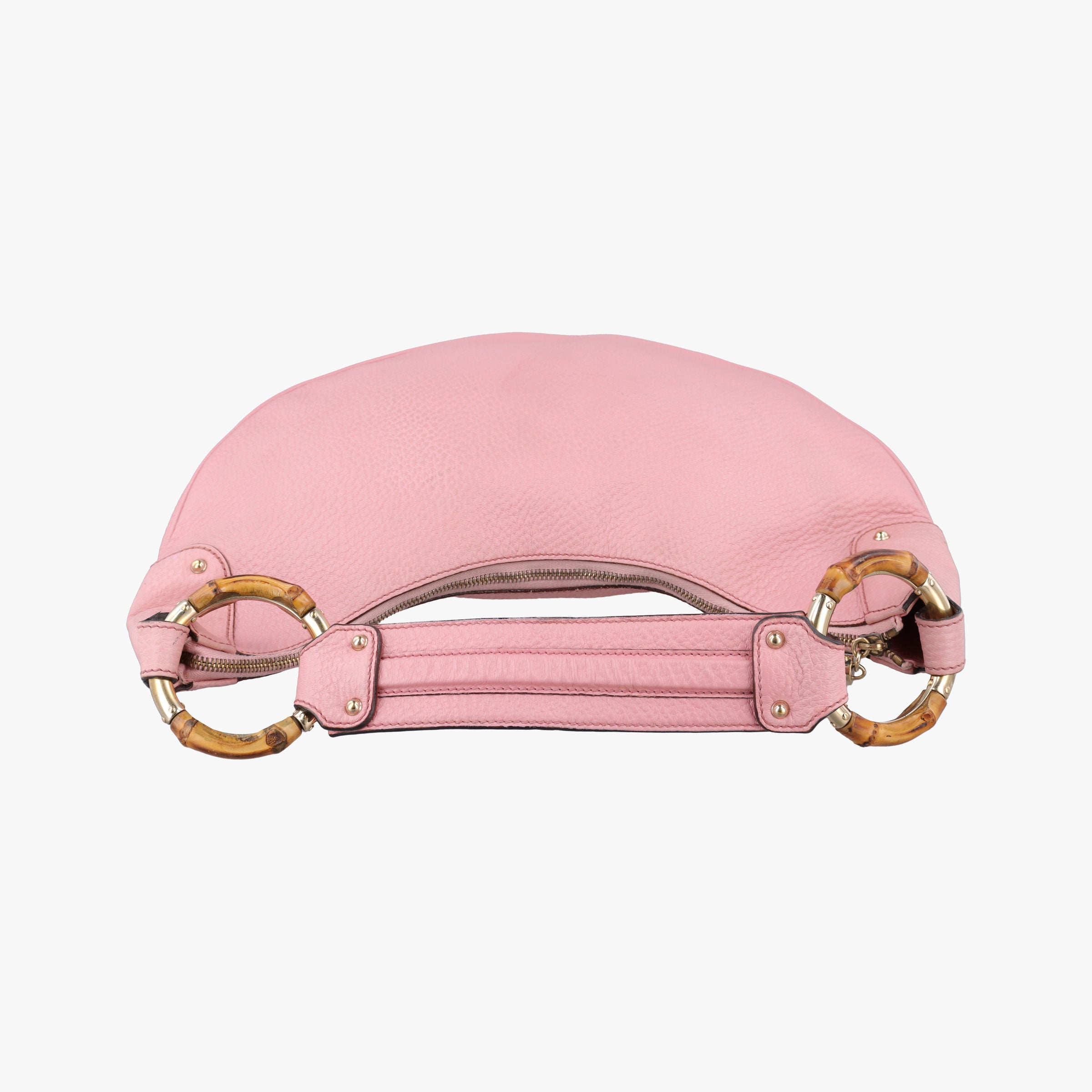Vintage Gucci Bamboo Ring Hobo Pink Leather 137577 shoulderbag | stylenewstar